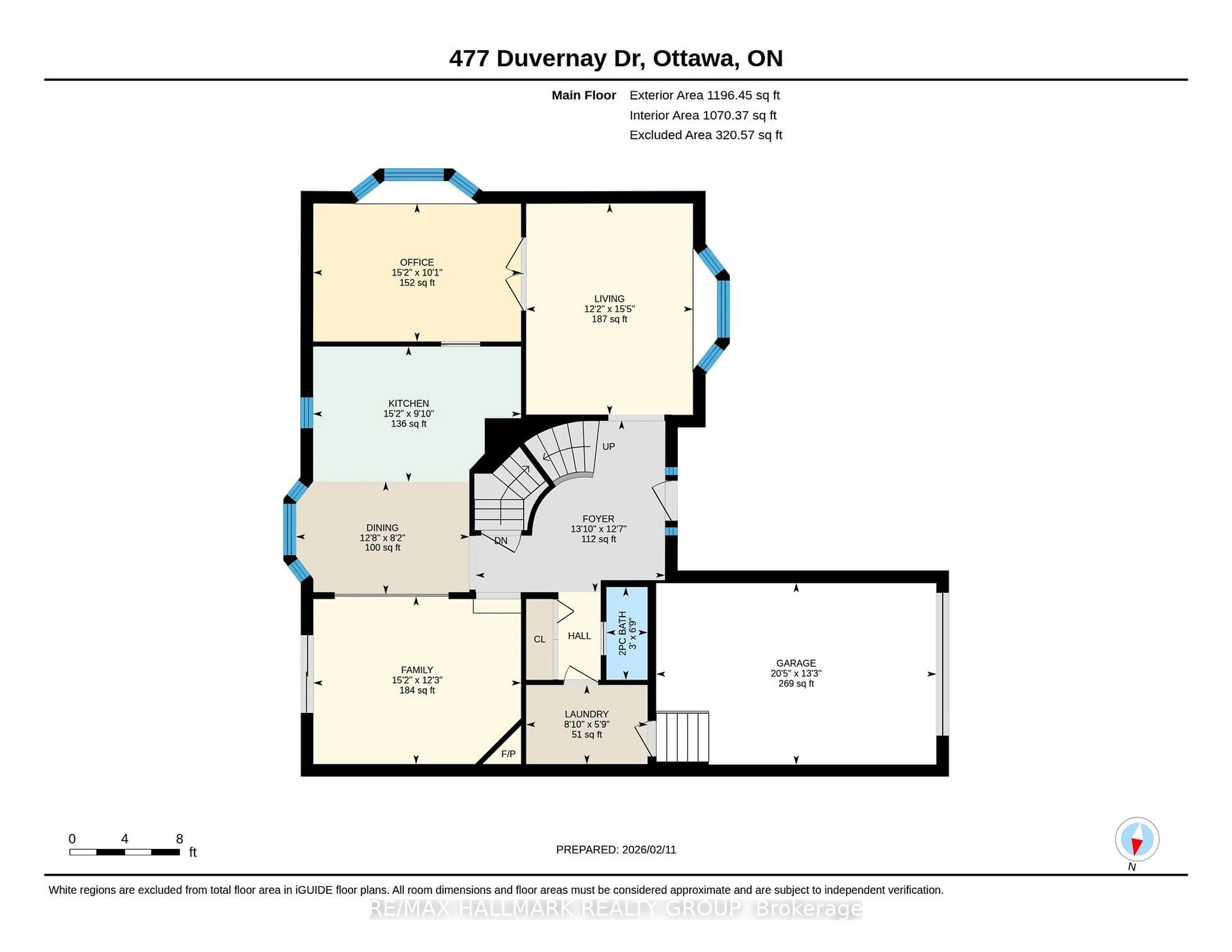 Floor plan for 477 DUVERNAY Dr, Ottawa Ontario K1E 2N7