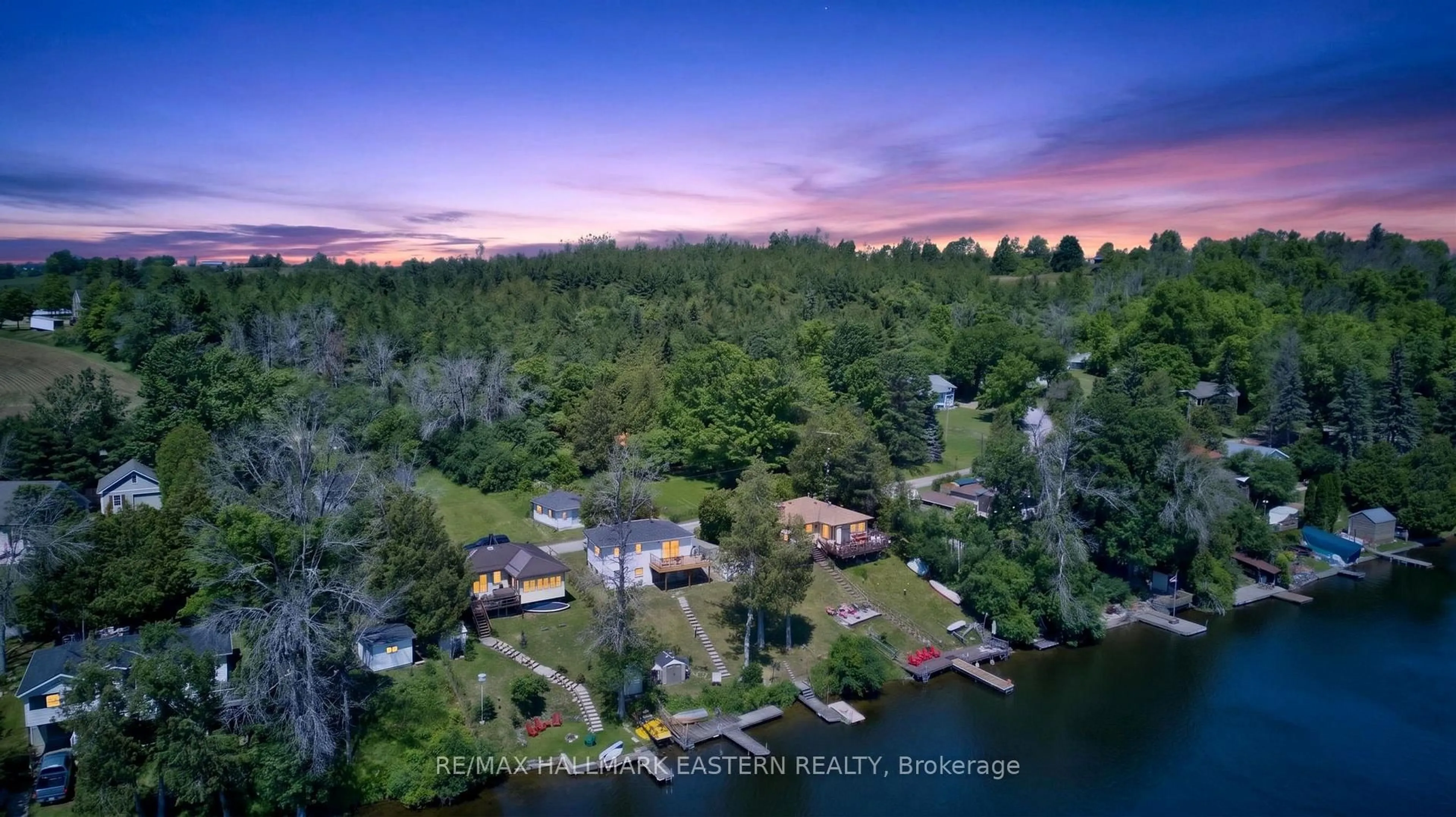 A pic from outside/outdoor area/front of a property/back of a property/a pic from drone, water/lake/river/ocean view for 337/338 RAINBOW Dr, Otonabee-South Monaghan Ontario K0L 1B0