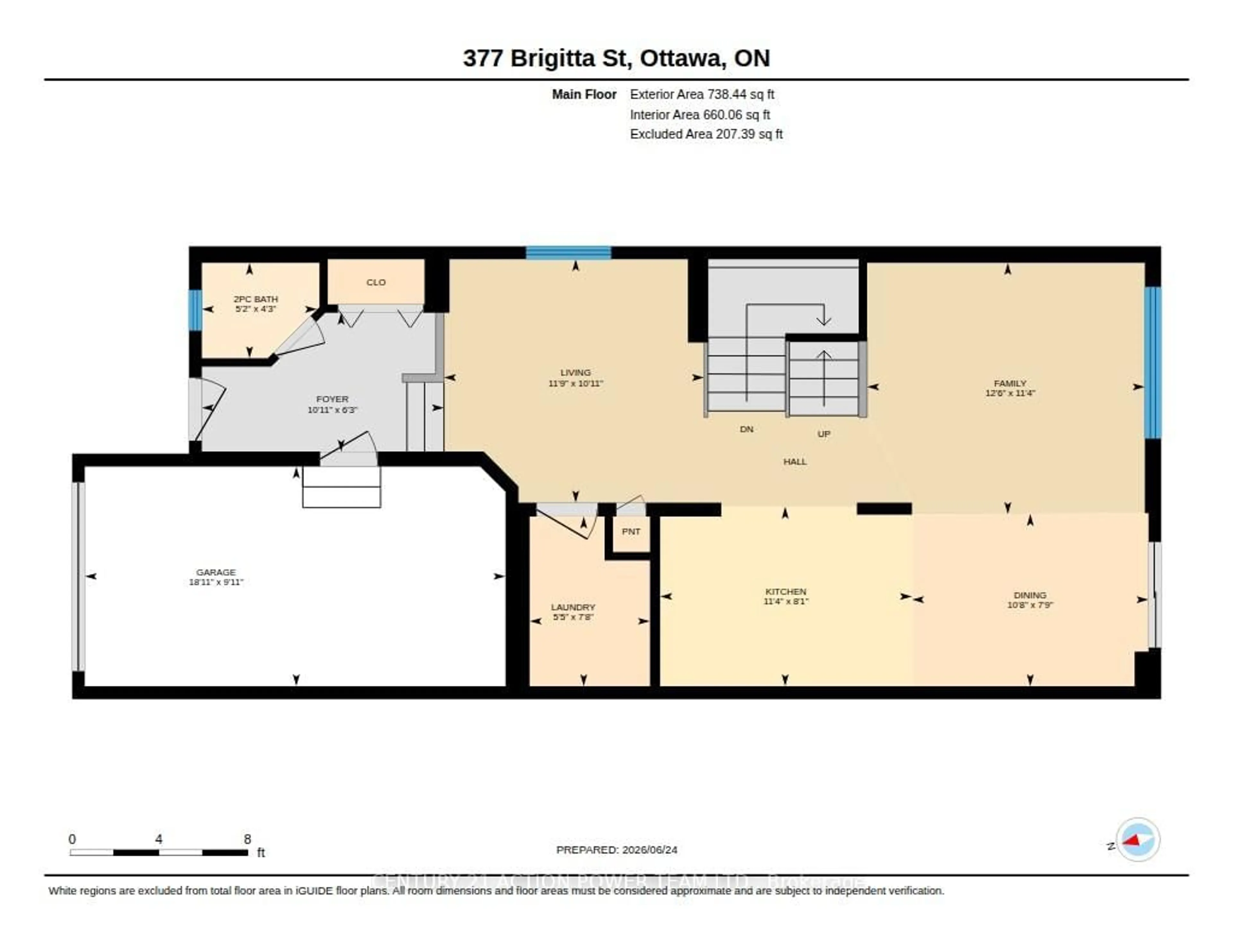 Floor plan for 377 Brigitta St, Ottawa Ontario K2S 0J1