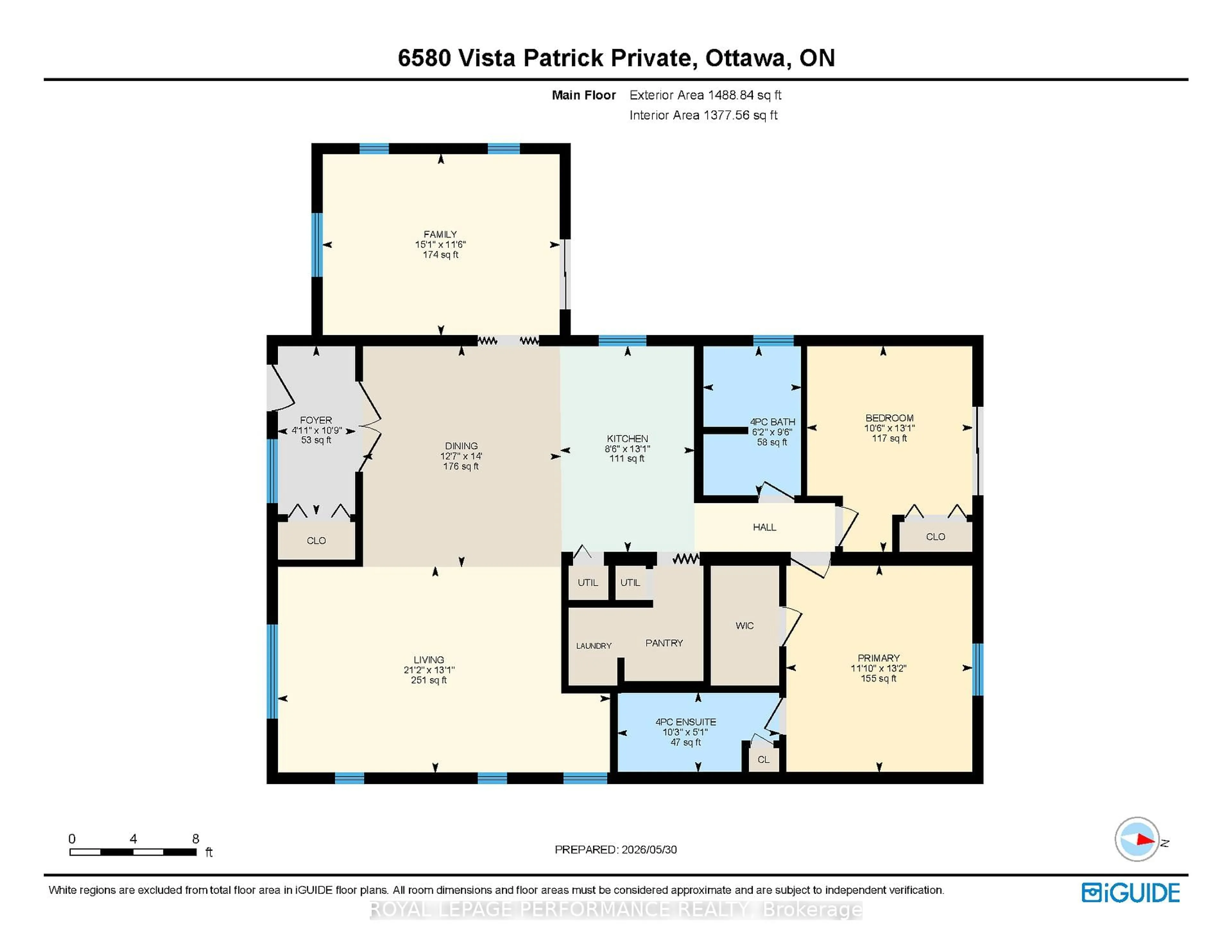 Floor plan for 6580 Vista Patrick Private, Ottawa Ontario K4P 1C9