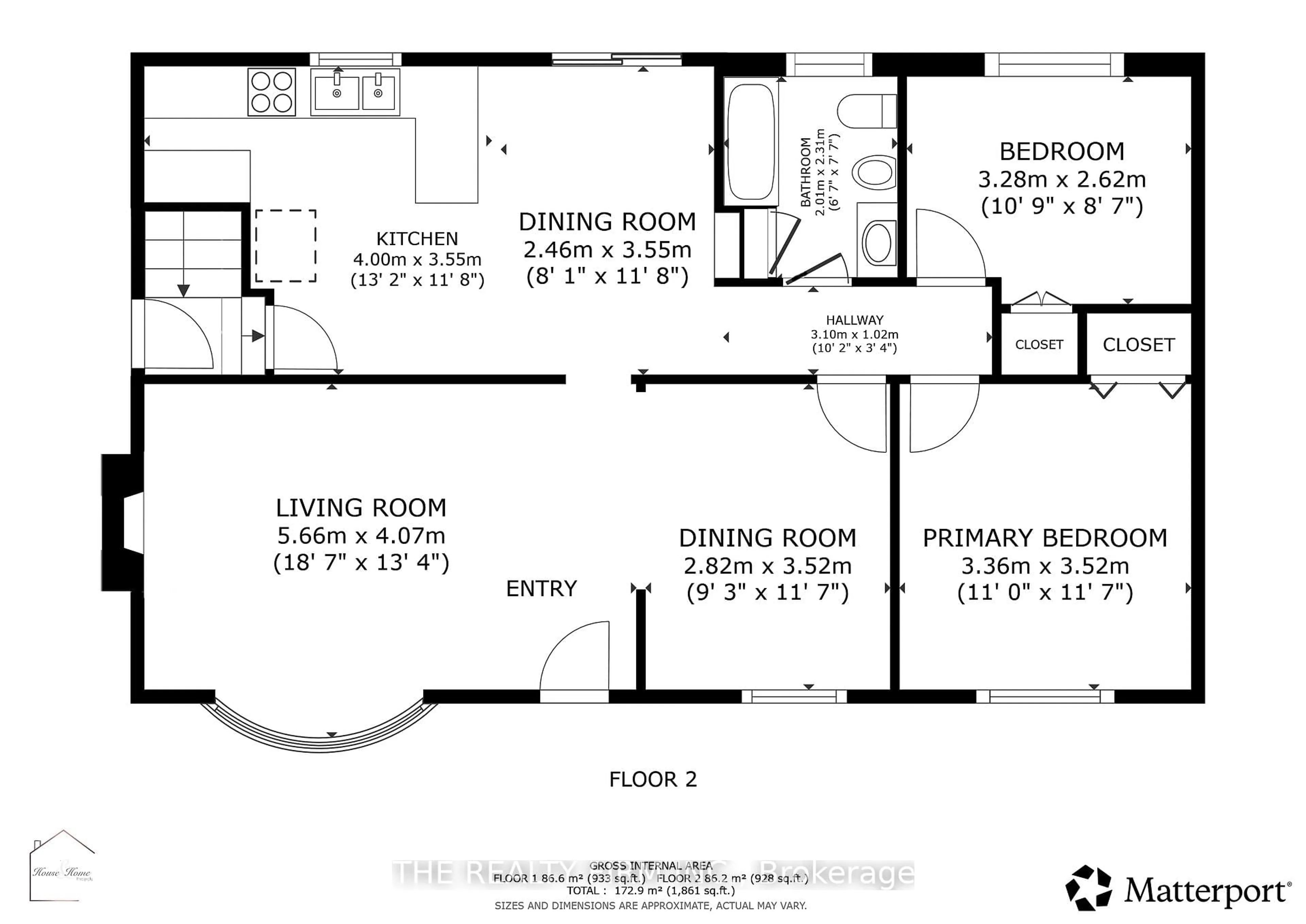 Floor plan for 287 Panorama Cres, London South Ontario N5Z 3H2
