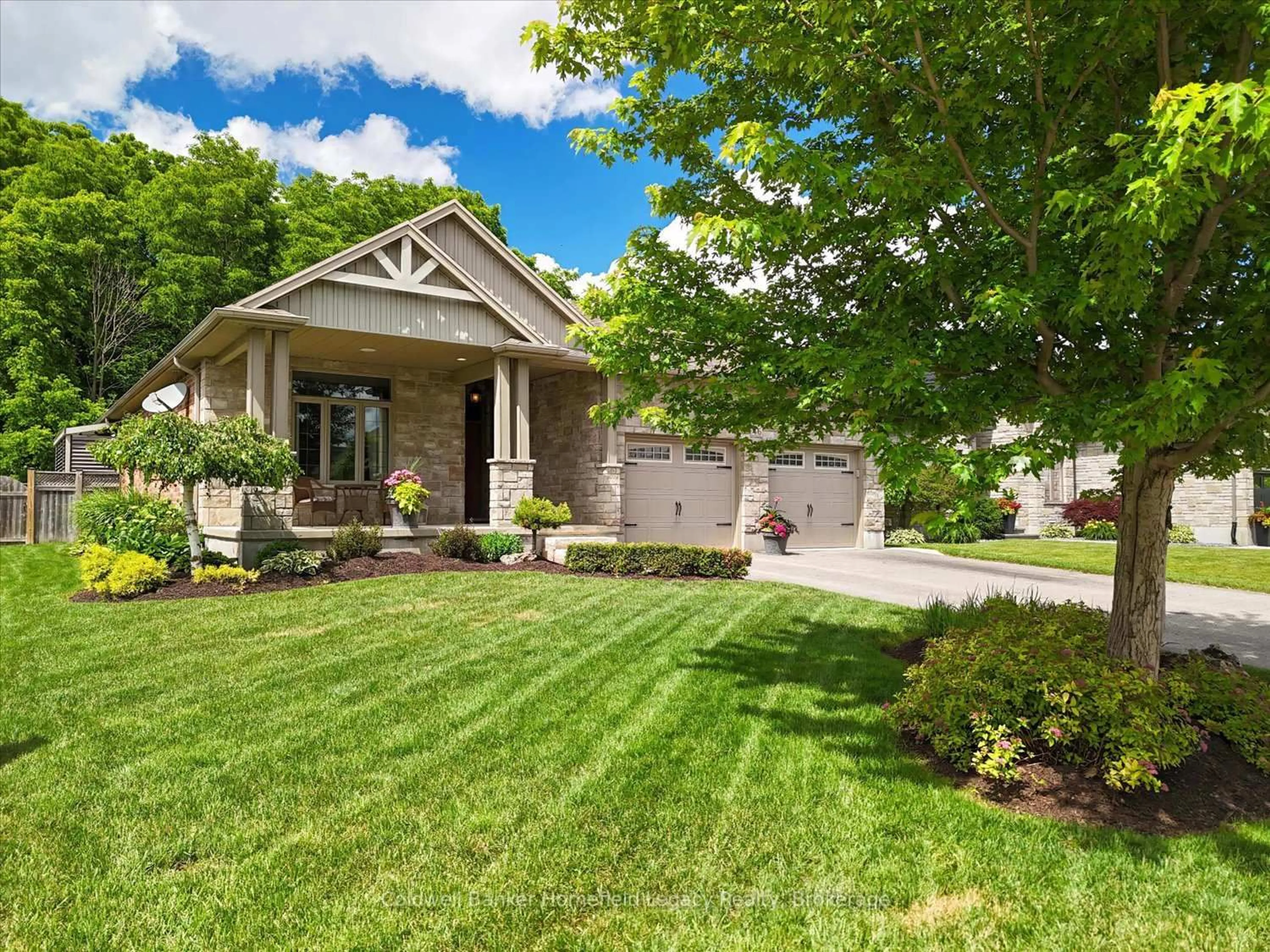 Home with brick exterior material, street for 46 Trillium Cres, St. Marys Ontario N4X 0A2