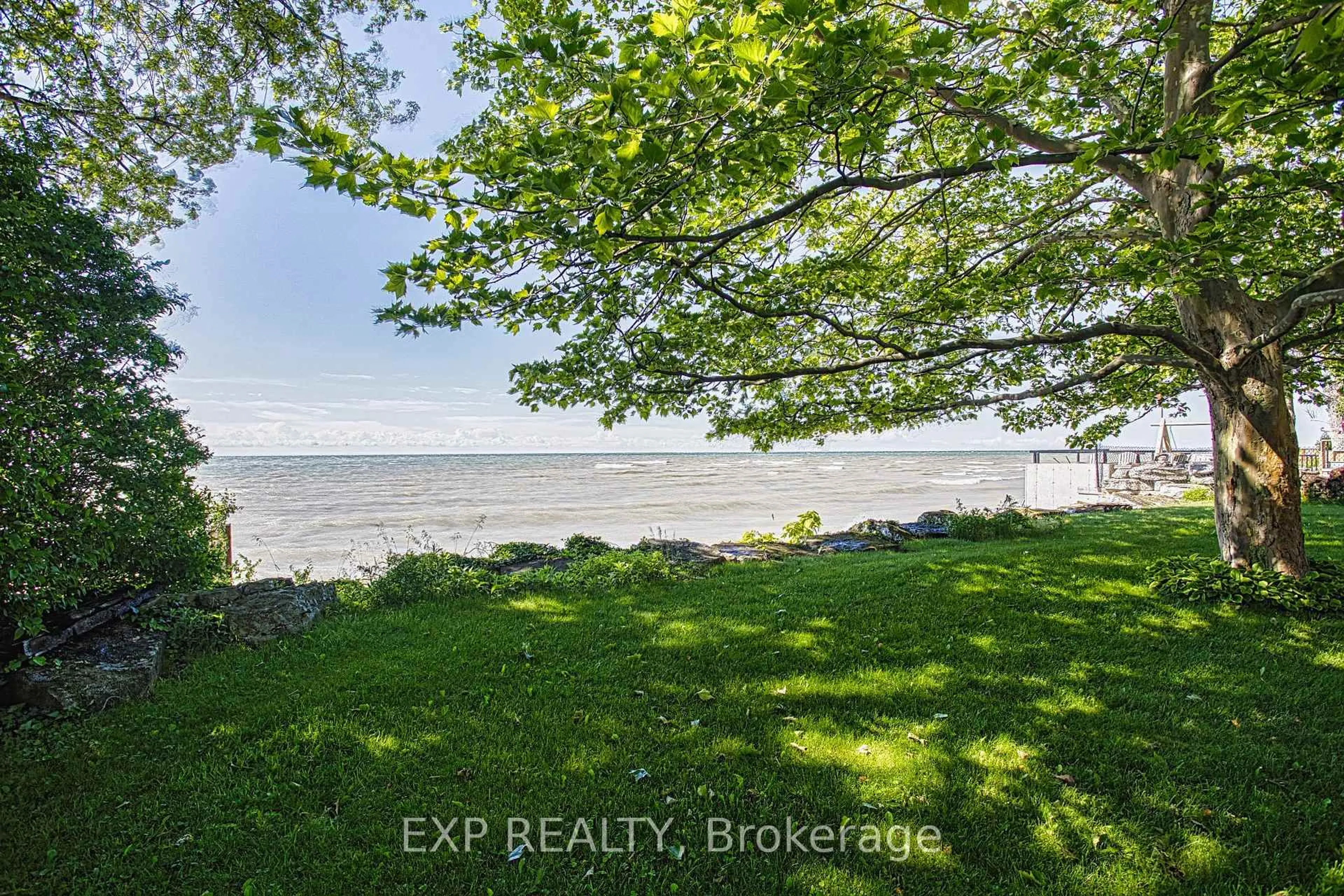 A pic from outside/outdoor area/front of a property/back of a property/a pic from drone, water/lake/river/ocean view for 15 Horseshoe Bay Rd, Haldimand Ontario N1A 2W8