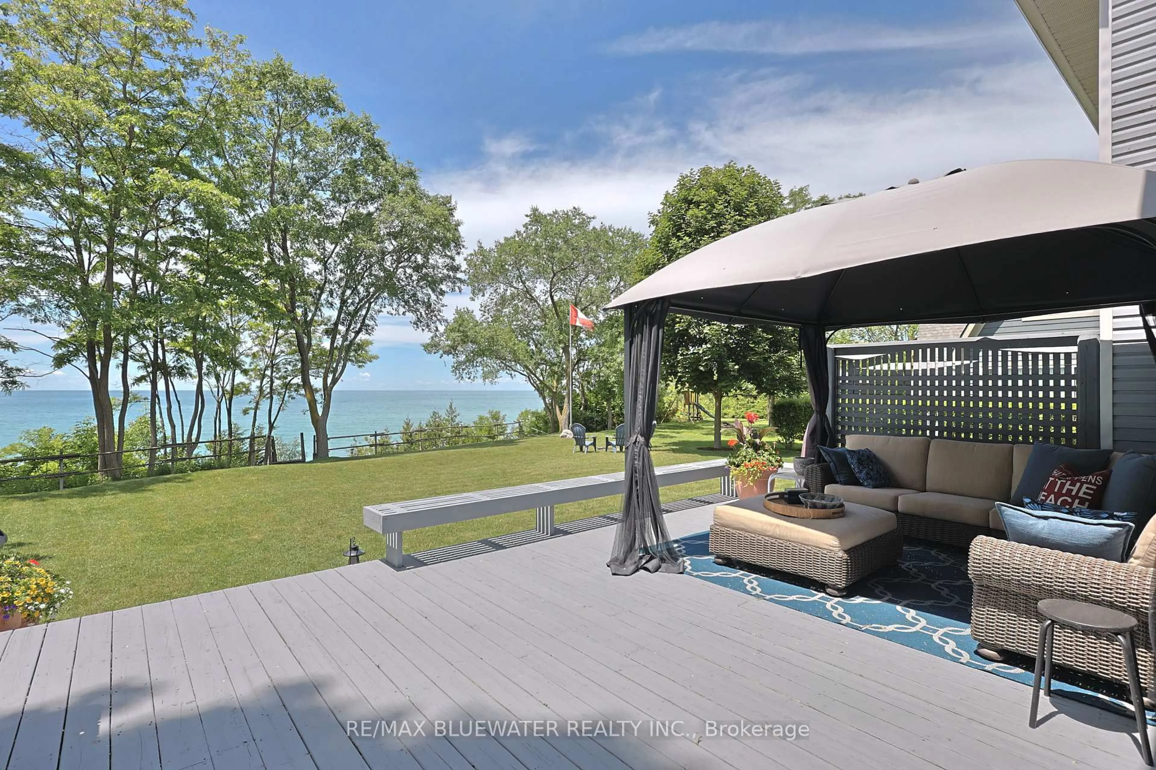 Patio, water/lake/river/ocean view for 73031 Denise Crt, Bluewater Ontario N0M 2T0