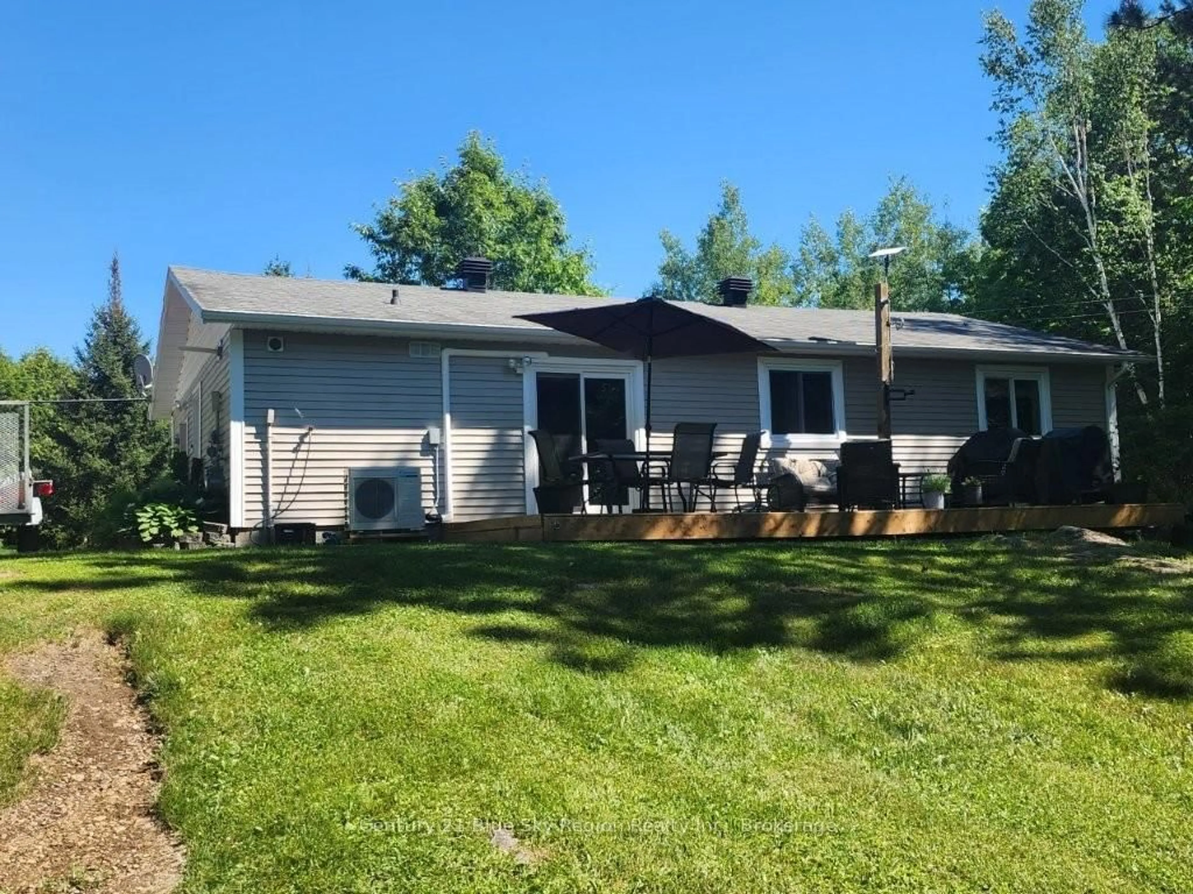 A pic from outside/outdoor area/front of a property/back of a property/a pic from drone, water/lake/river/ocean view for 1048 DERLAND Rd, East Ferris Ontario P0H 1K0