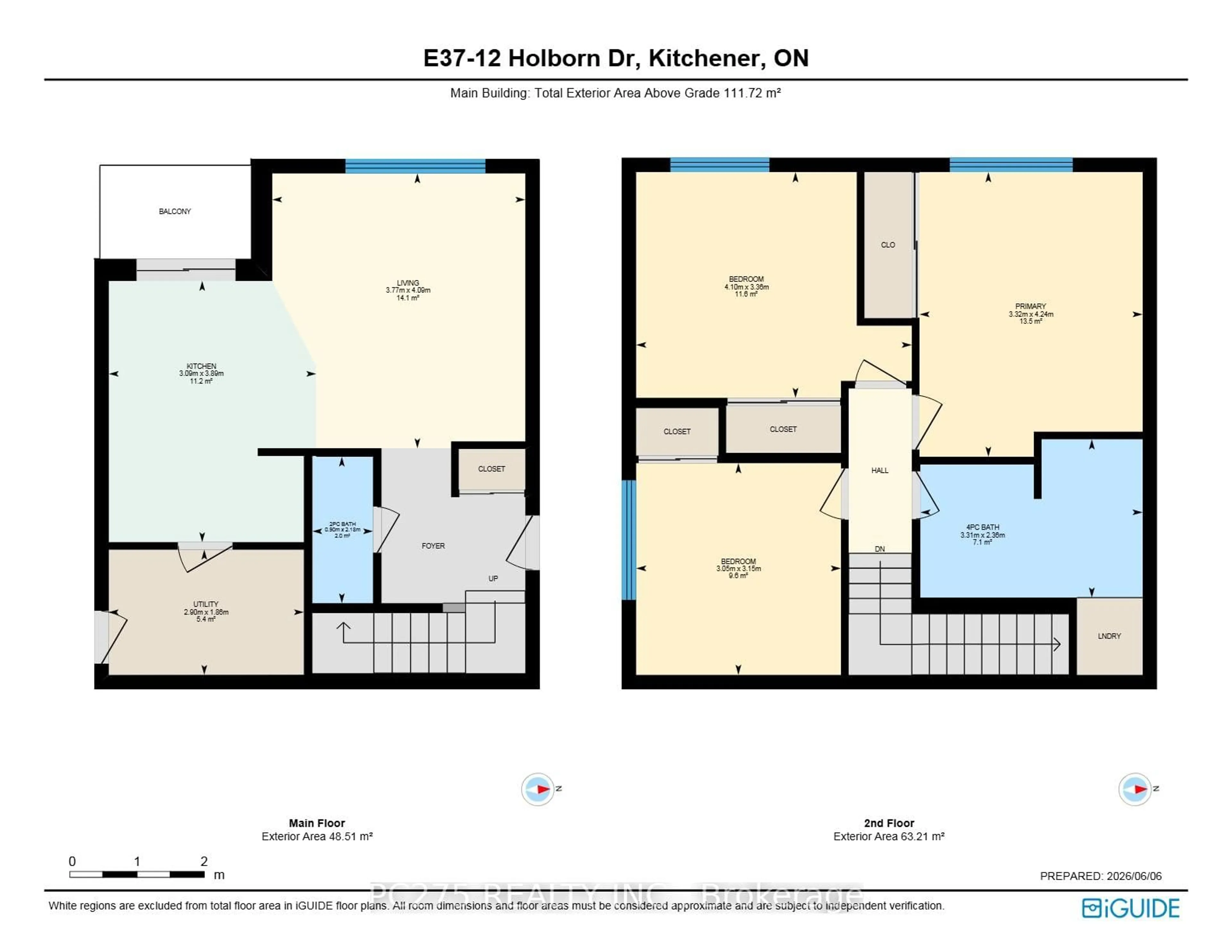 Floor plan for 12 Holborn Dr #E37, Kitchener Ontario N2A 0A4