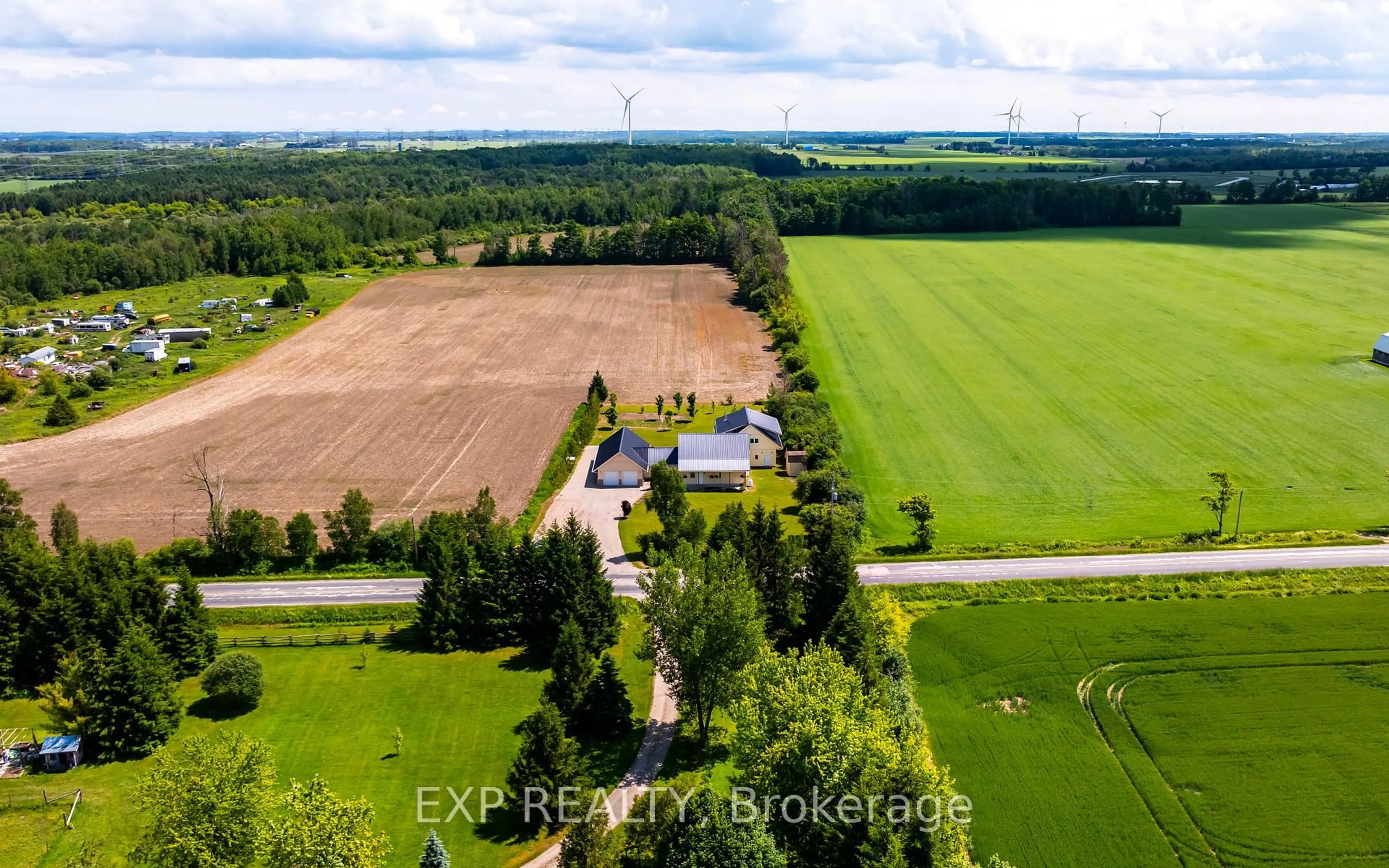 A pic from outside/outdoor area/front of a property/back of a property/a pic from drone, unknown for 322066 Concession Road 6-7, East Luther Grand Valley Ontario L9W 0X1