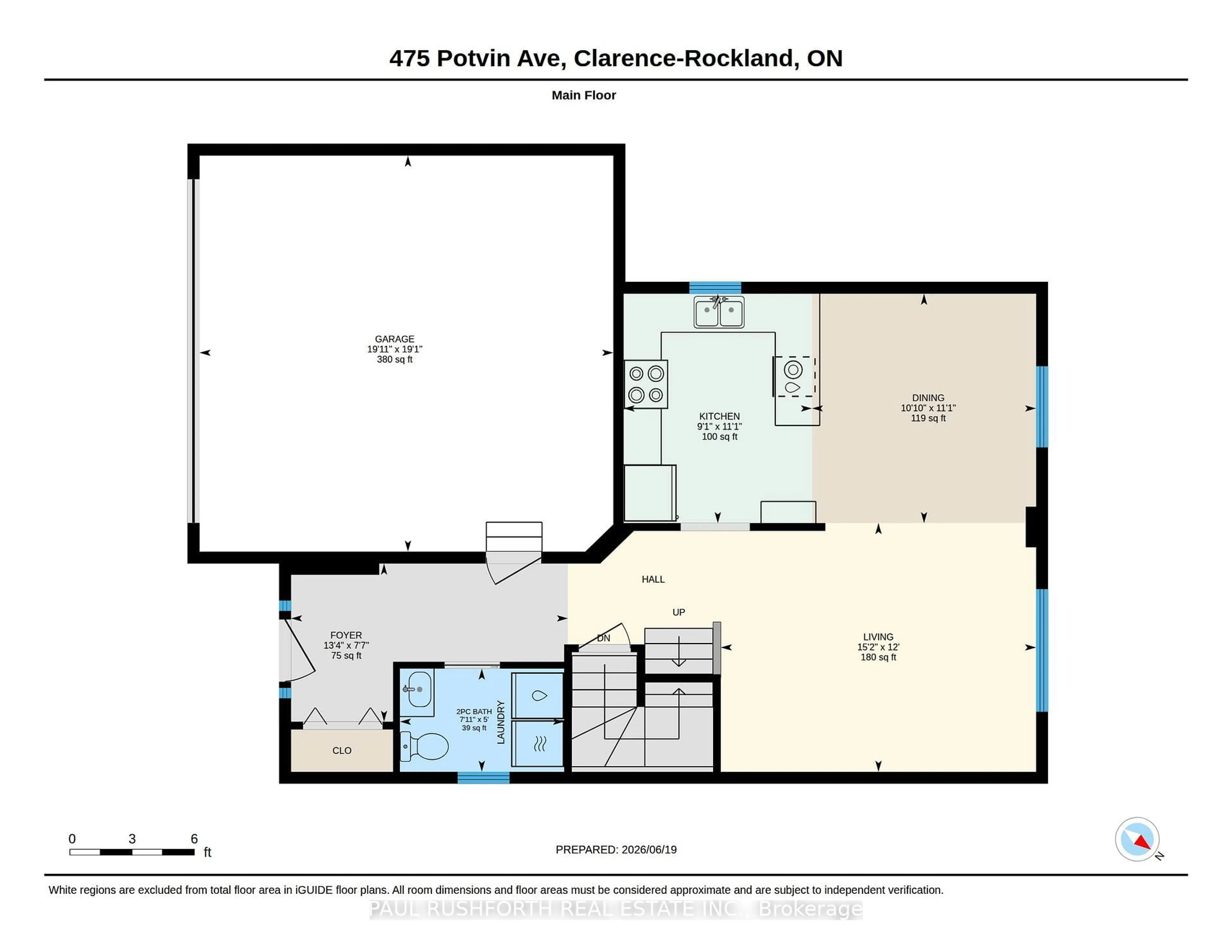 Floor plan for 475 Potvin Ave, Clarence-Rockland Ontario K4K 1R5