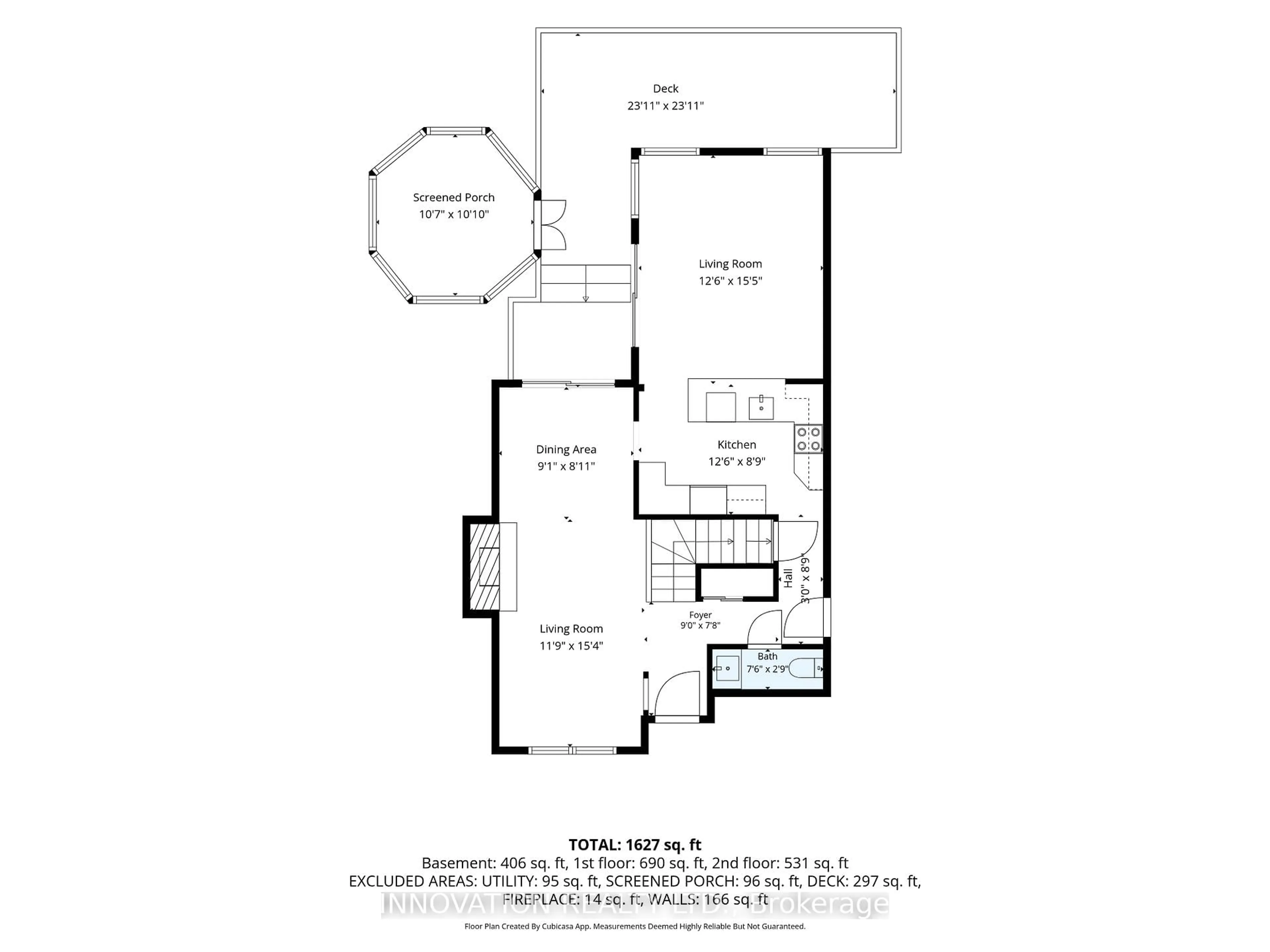 Floor plan for 85 Hewitt Way, Ottawa Ontario K2L 3R2