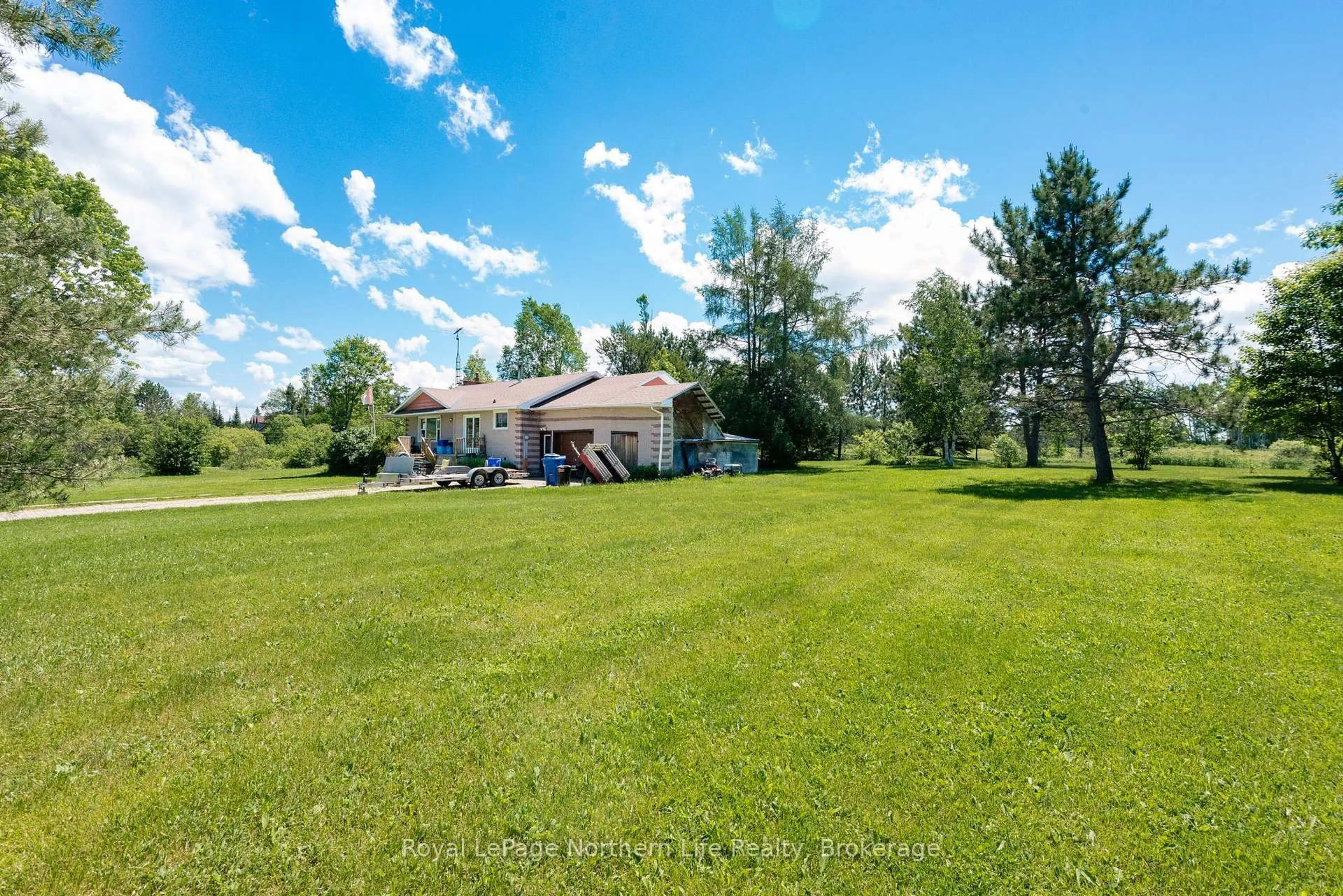 A pic from outside/outdoor area/front of a property/back of a property/a pic from drone, water/lake/river/ocean view for 273 DERLAND Rd, East Ferris Ontario P0H 1H0