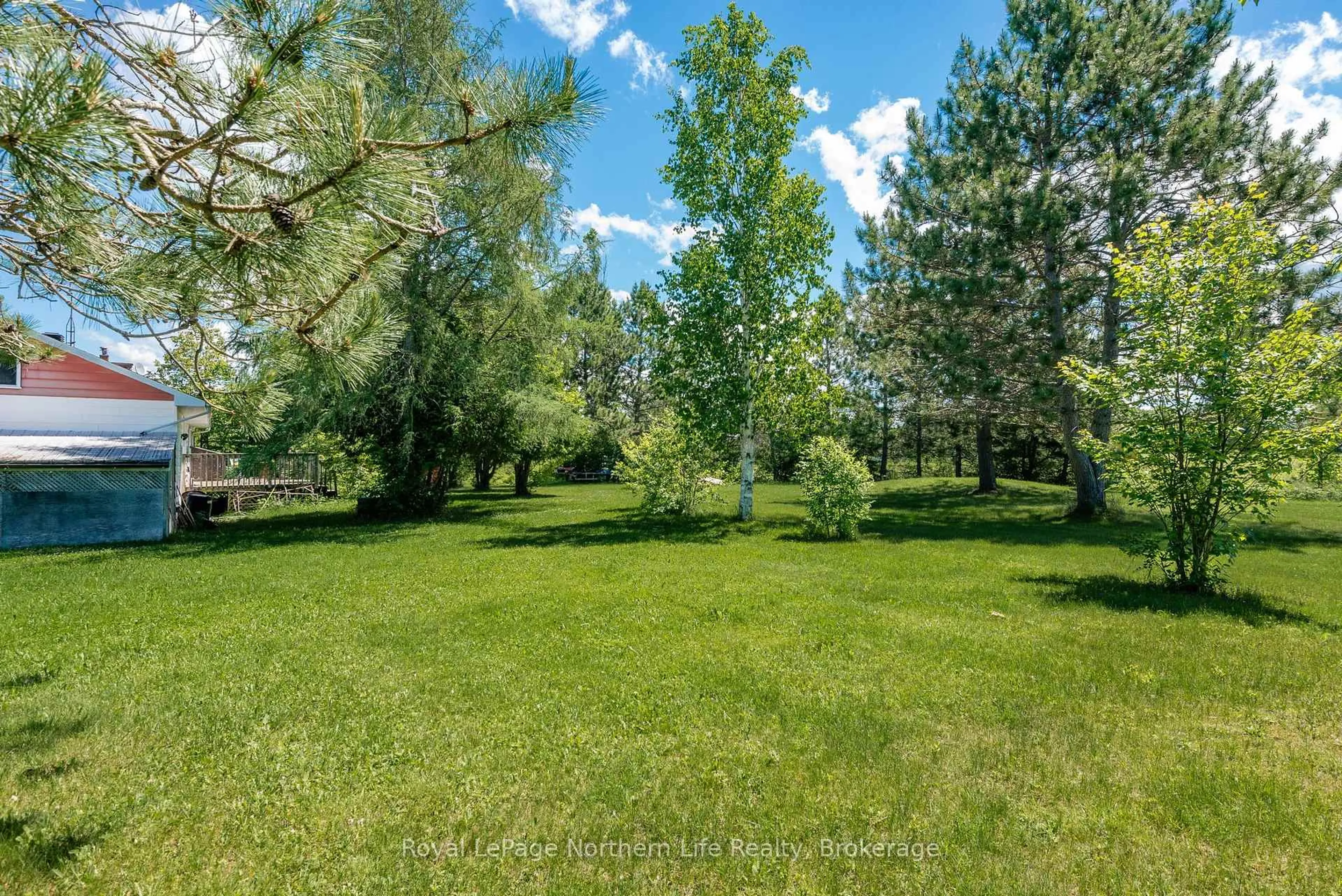 A pic from outside/outdoor area/front of a property/back of a property/a pic from drone, forest/trees view for 273 DERLAND Rd, East Ferris Ontario P0H 1H0