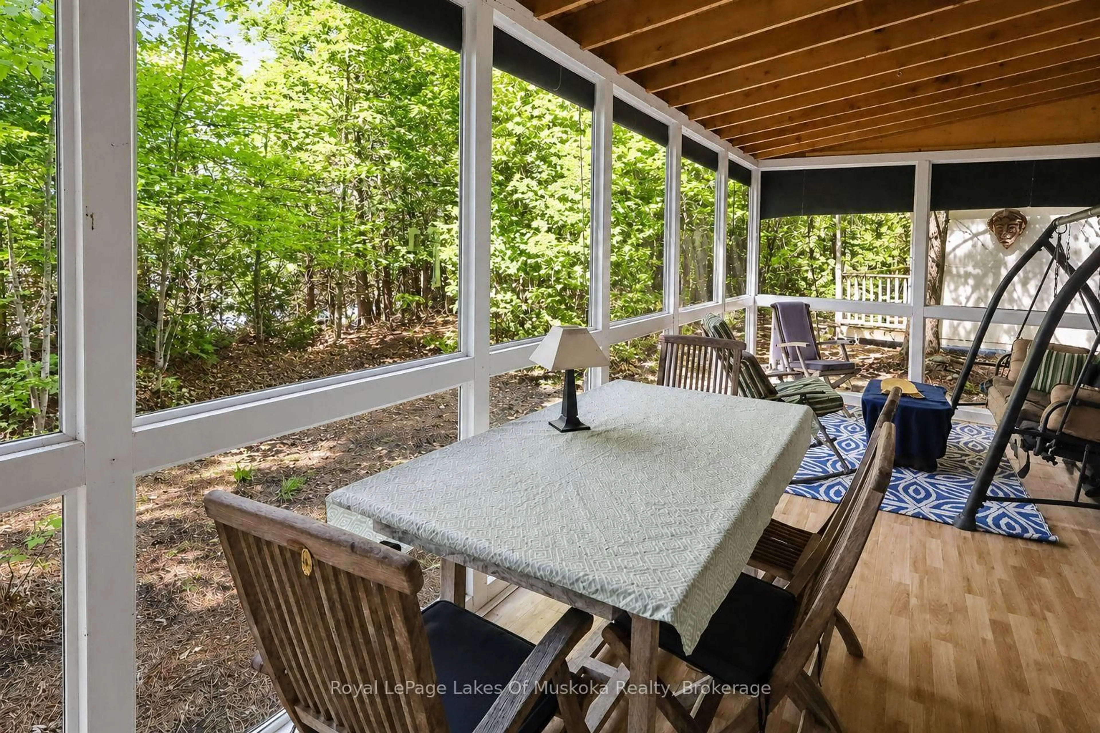Patio, forest/trees view for 1036 Porcupine Pt, Lake of Bays Ontario P0B 1A0