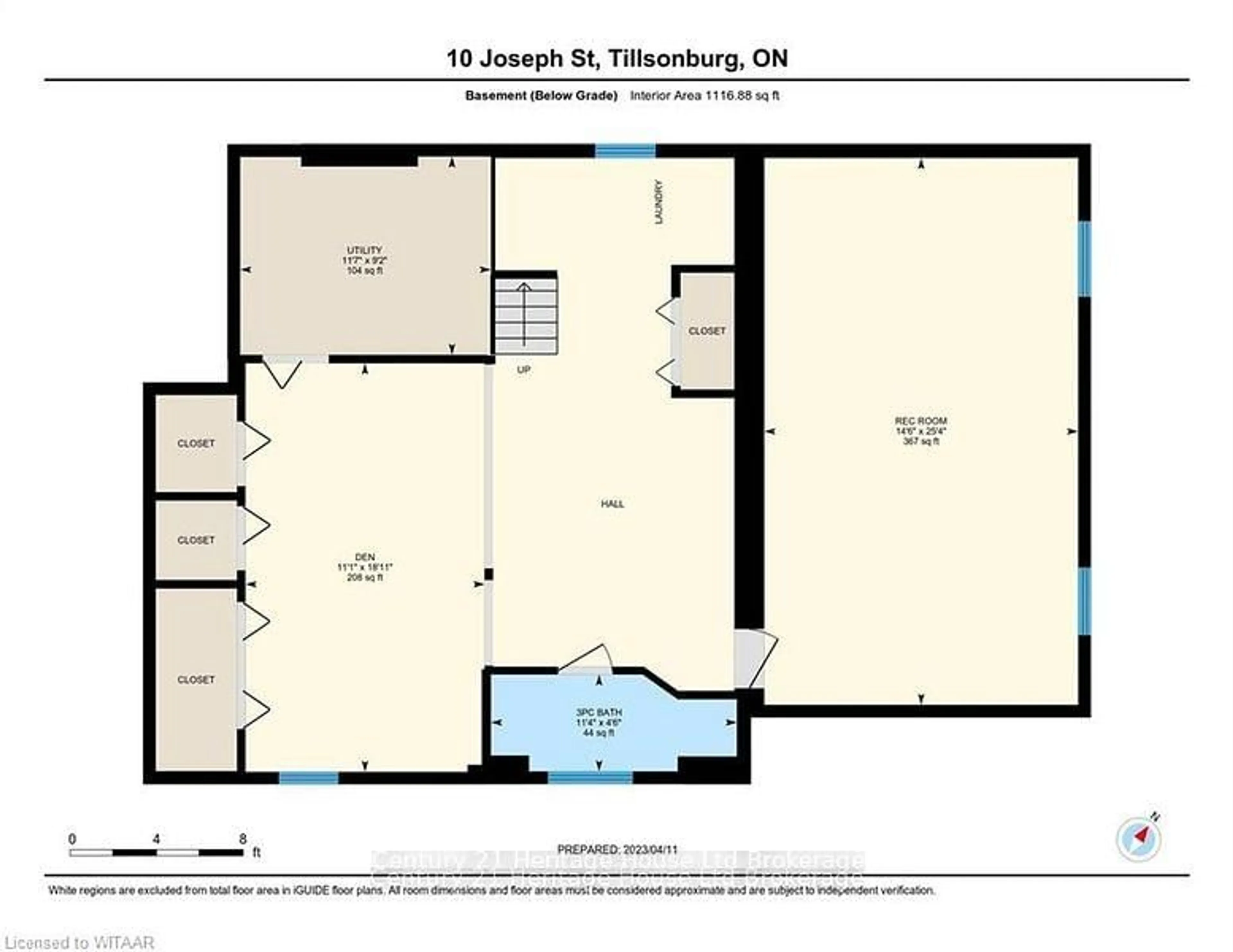 Floor plan for 10 Joseph St, Tillsonburg Ontario N4G 1H8