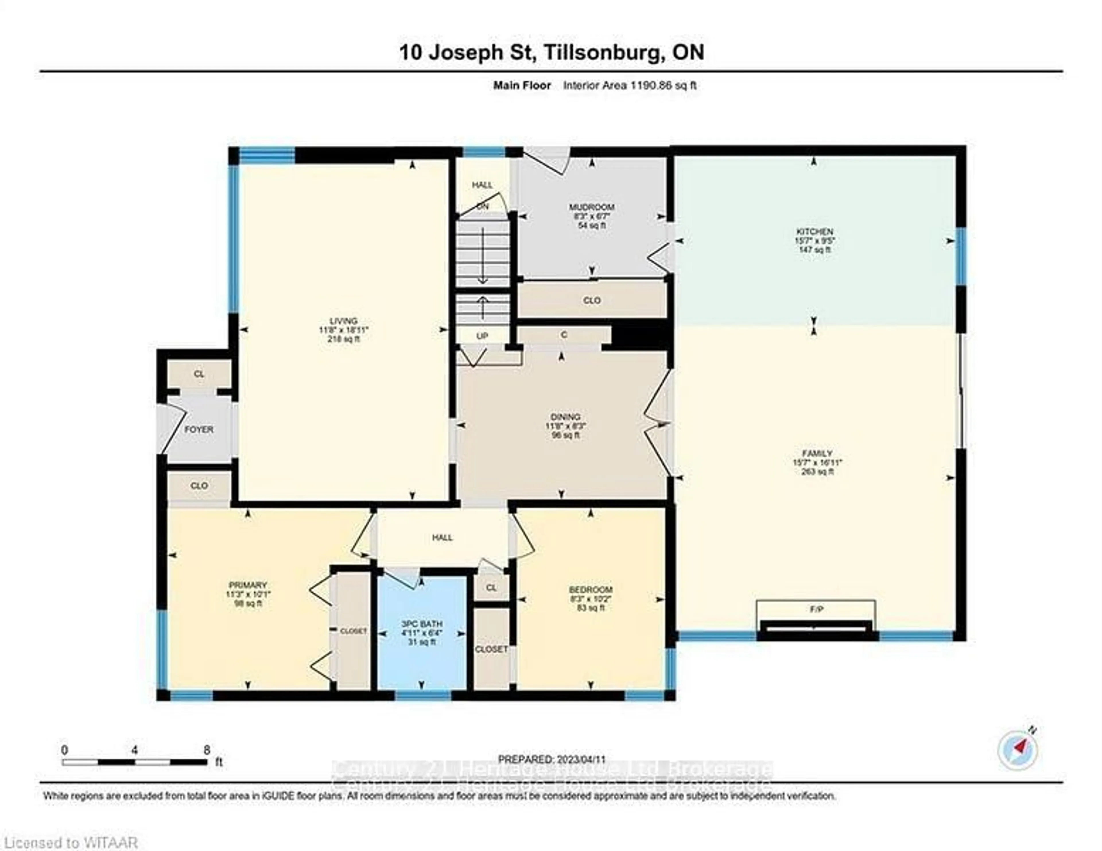 Floor plan for 10 Joseph St, Tillsonburg Ontario N4G 1H8