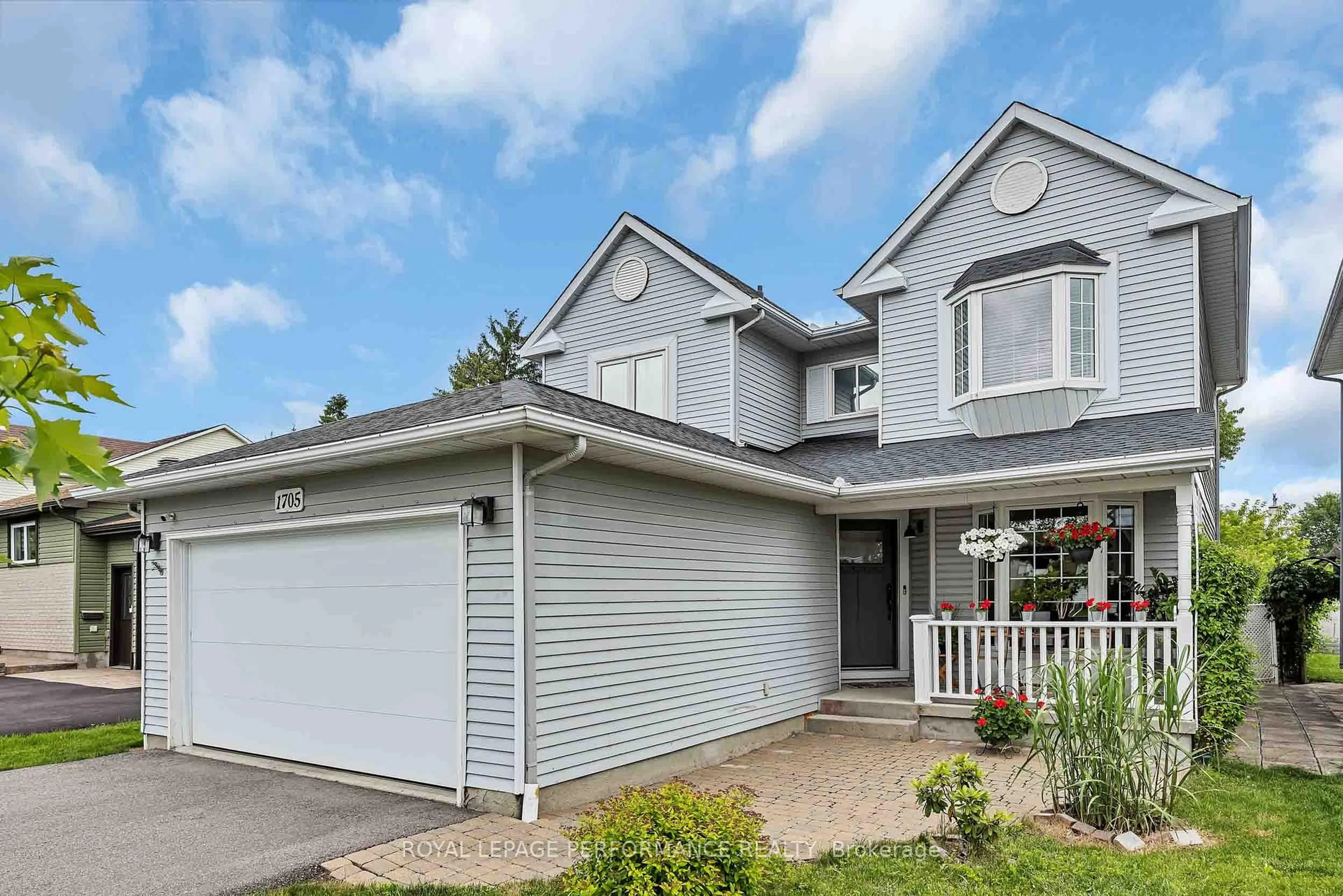 Home with vinyl exterior material, street for 1705 Belcourt Blvd, Orleans Ontario K1C 1M3