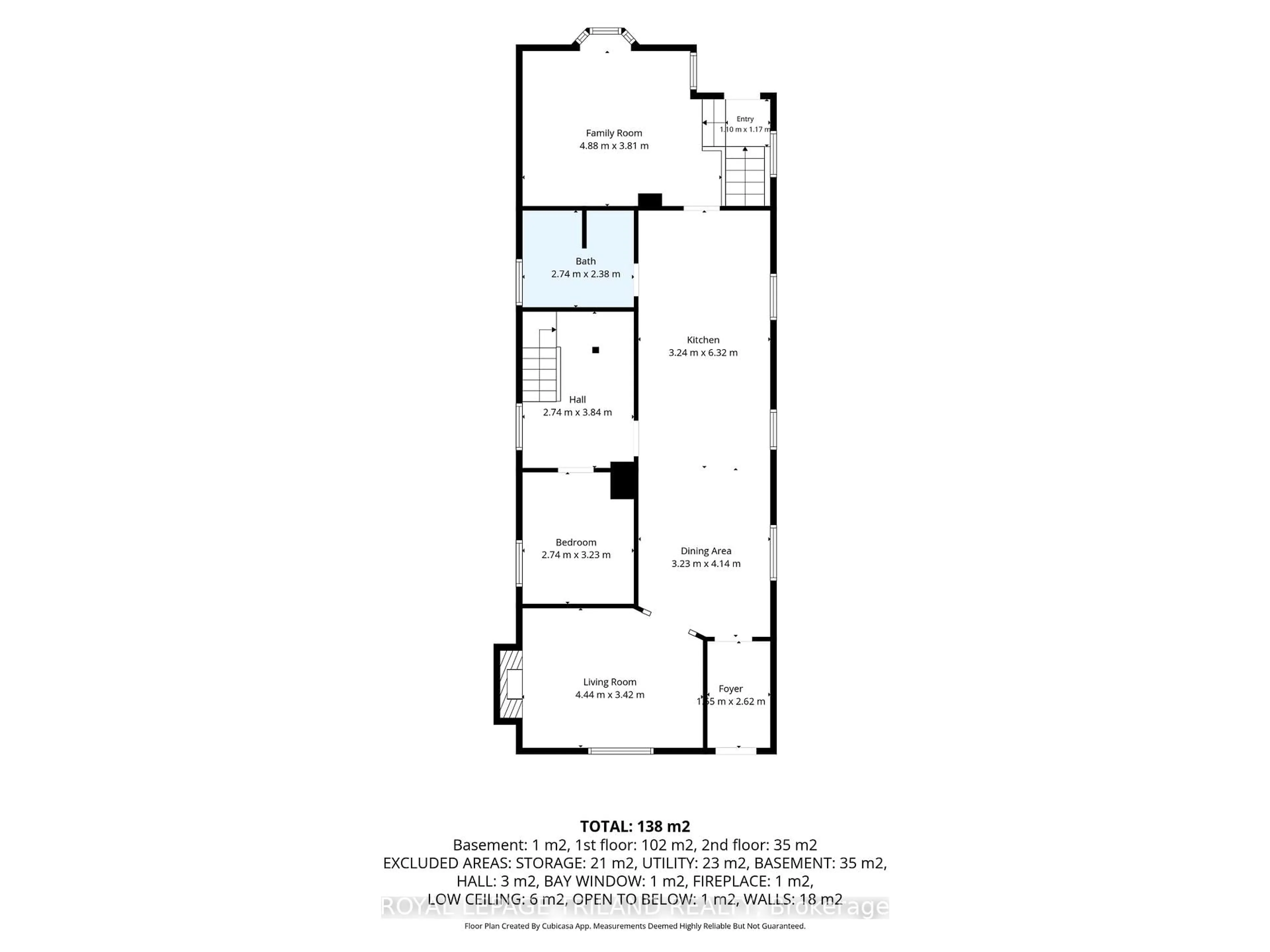 Floor plan for 946 Dufferin Ave, London East Ontario N5W 3K2