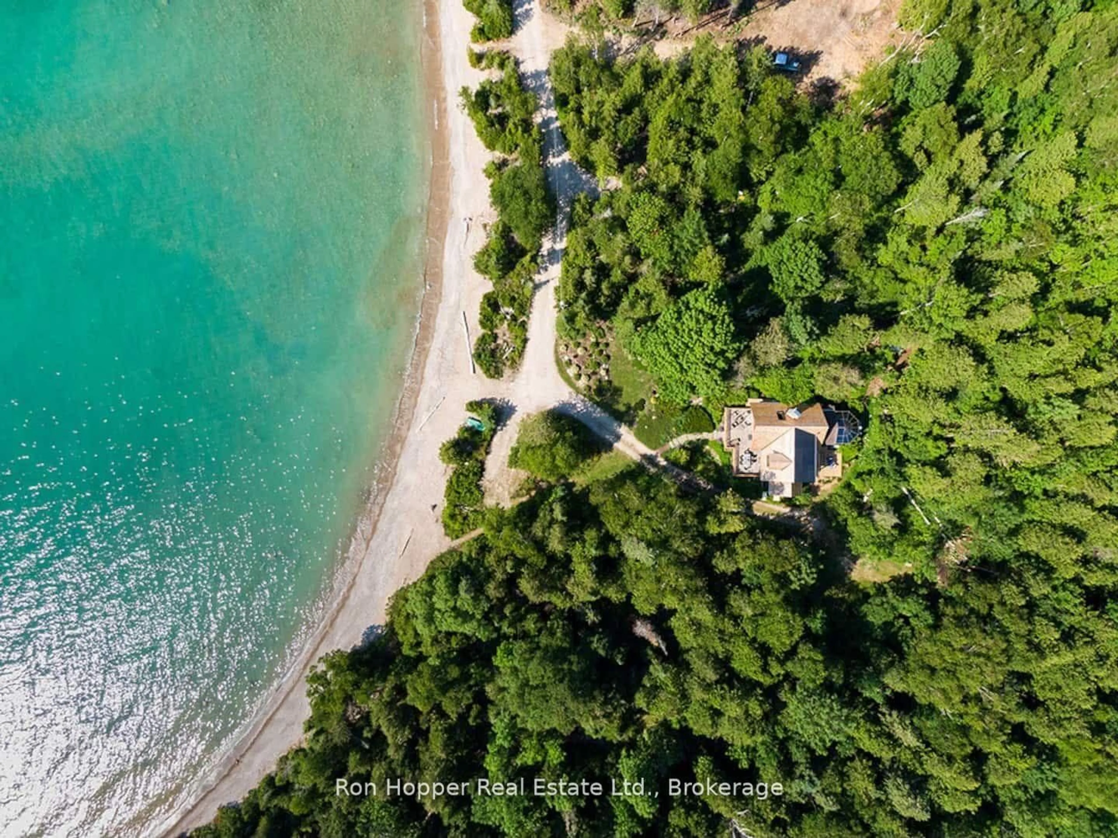 A pic from outside/outdoor area/front of a property/back of a property/a pic from drone, water/lake/river/ocean view for 31 Richardson Rd, Kincardine Ontario N0H 2C5