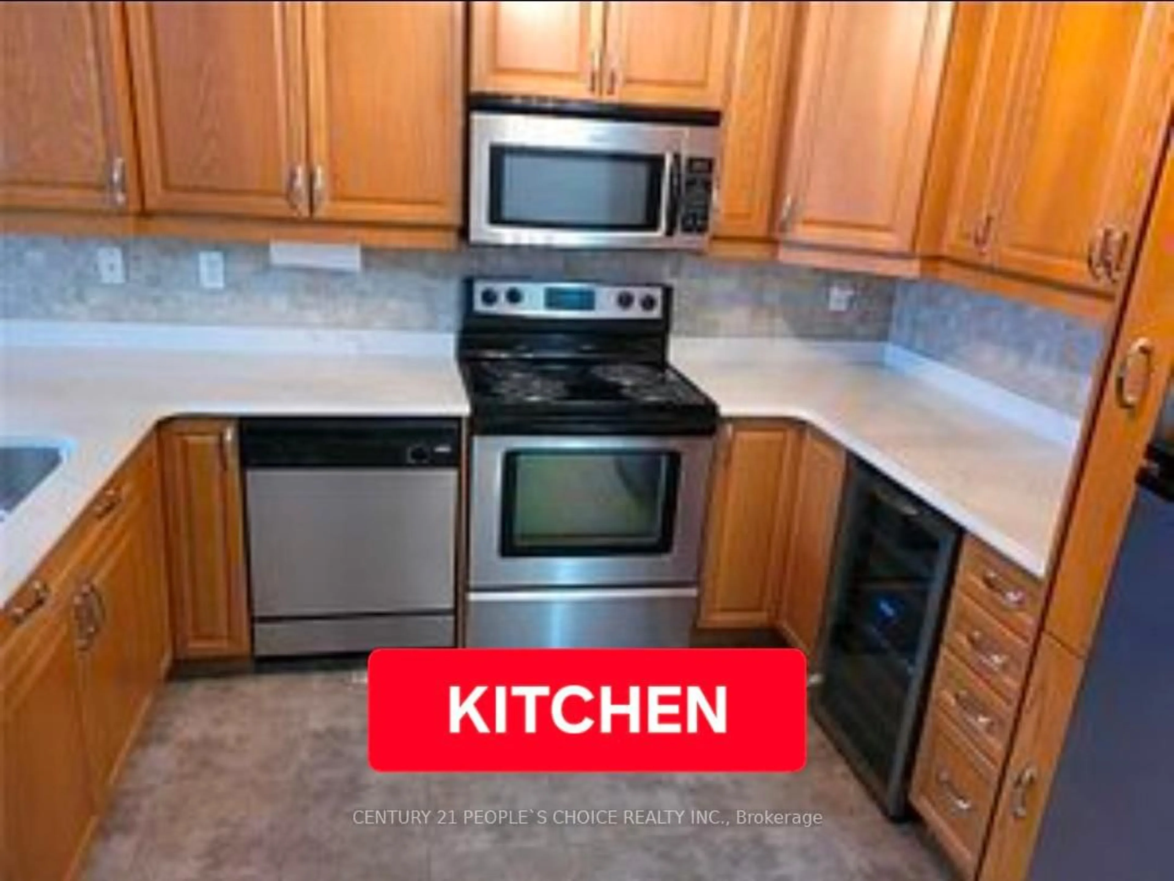 Standard kitchen, ceramic/tile floor for 435 Colborne St #205, London East Ontario N6B 2T2