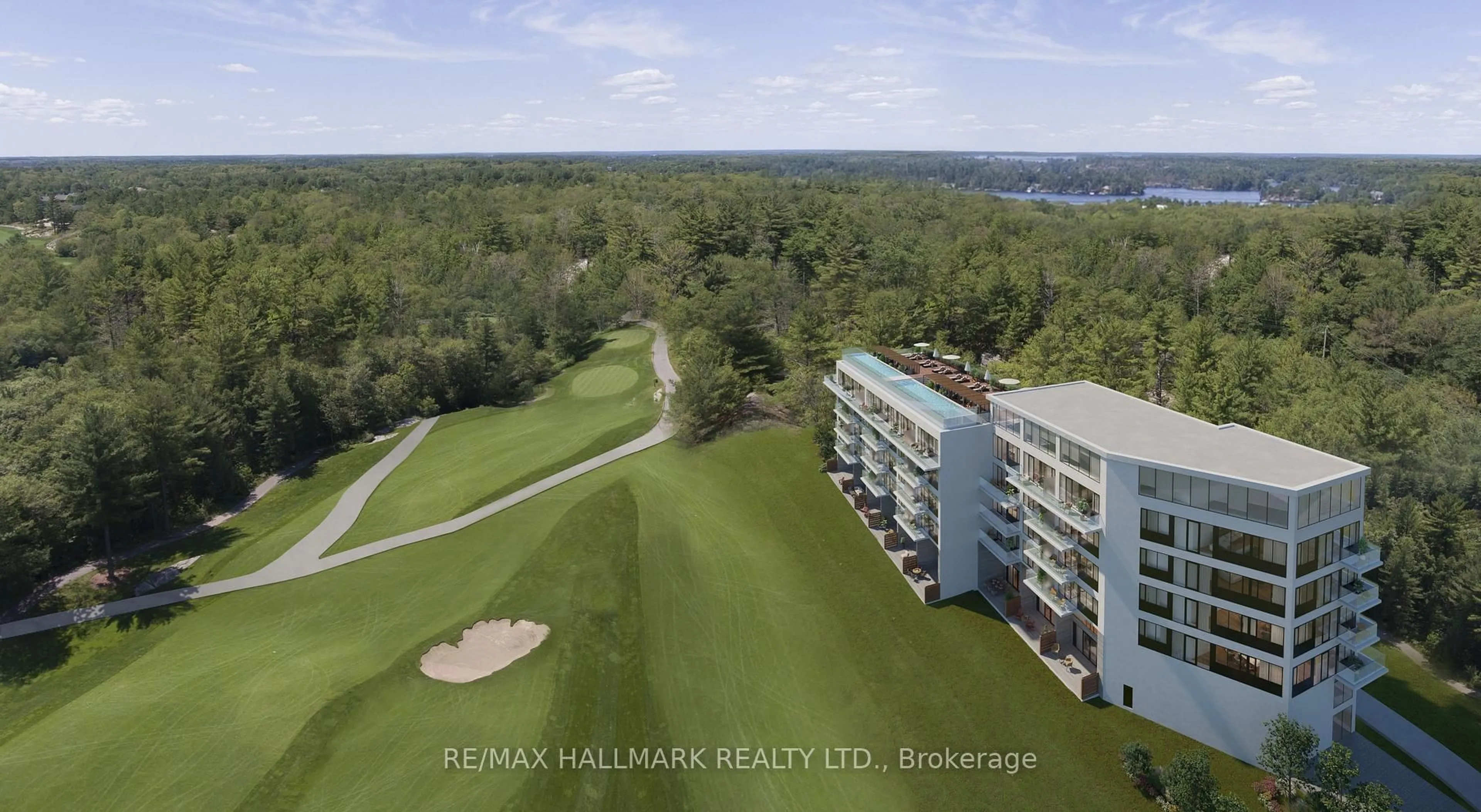 A pic from outside/outdoor area/front of a property/back of a property/a pic from drone, water/lake/river/ocean view for 120 Carrick Tr #207, Gravenhurst Ontario P1P 1T9