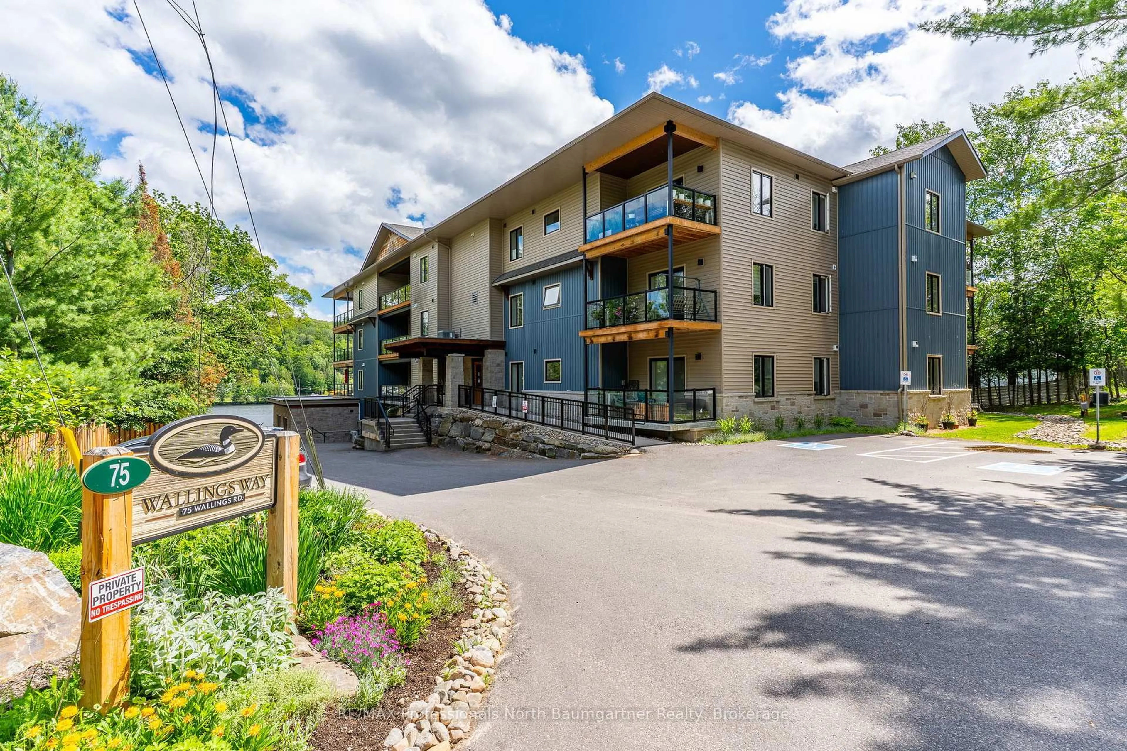 A pic from outside/outdoor area/front of a property/back of a property/a pic from drone, mountain view for 75 Wallings Rd #303, Dysart et al Ontario K0M 1S0