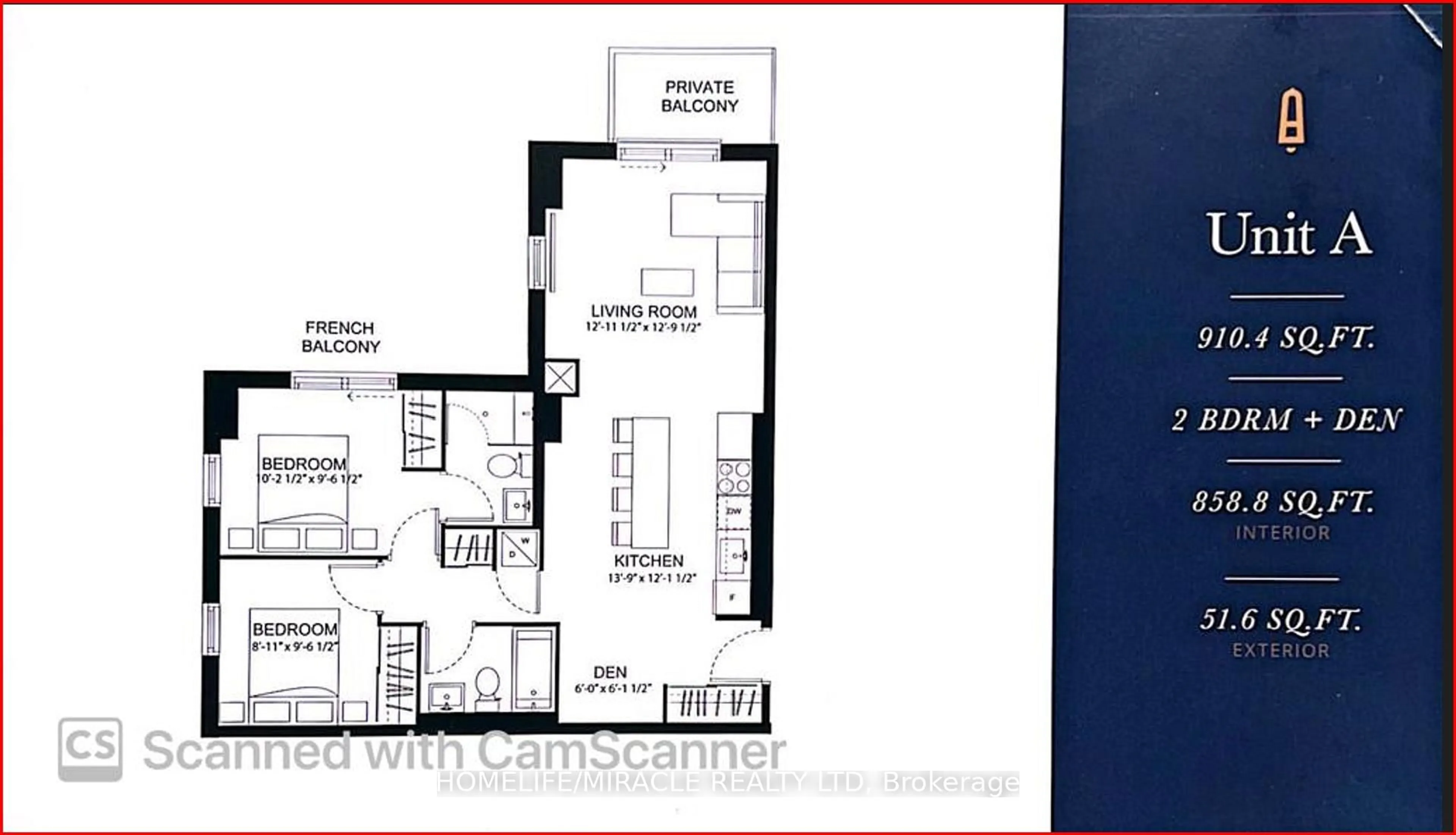 Floor plan for 7 Erie Ave #414, Brantford Ontario N3S 2E7