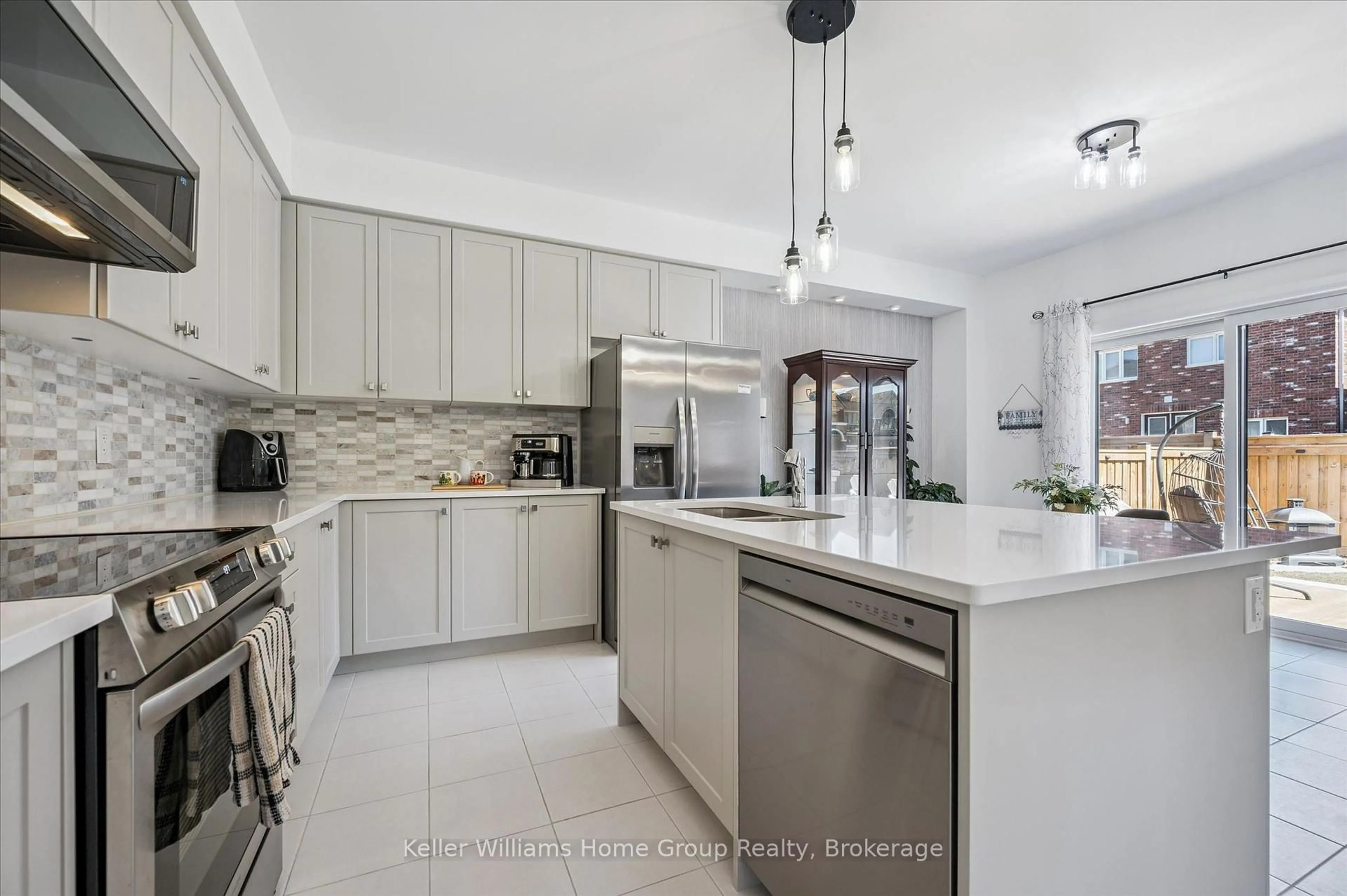 Contemporary kitchen, ceramic/tile floor for 160 Raftis St, Wellington North Ontario N0G 1A0