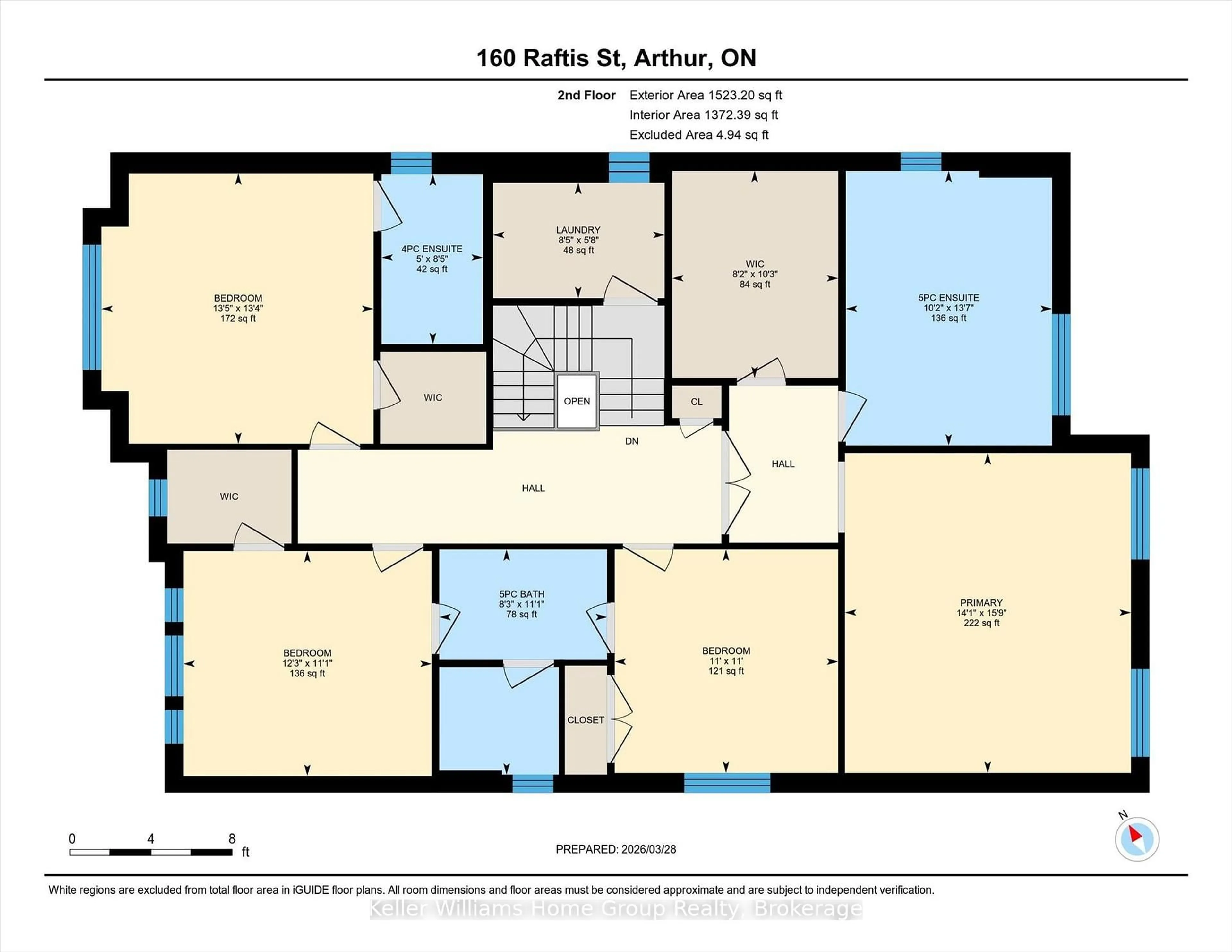Floor plan for 160 Raftis St, Wellington North Ontario N0G 1A0