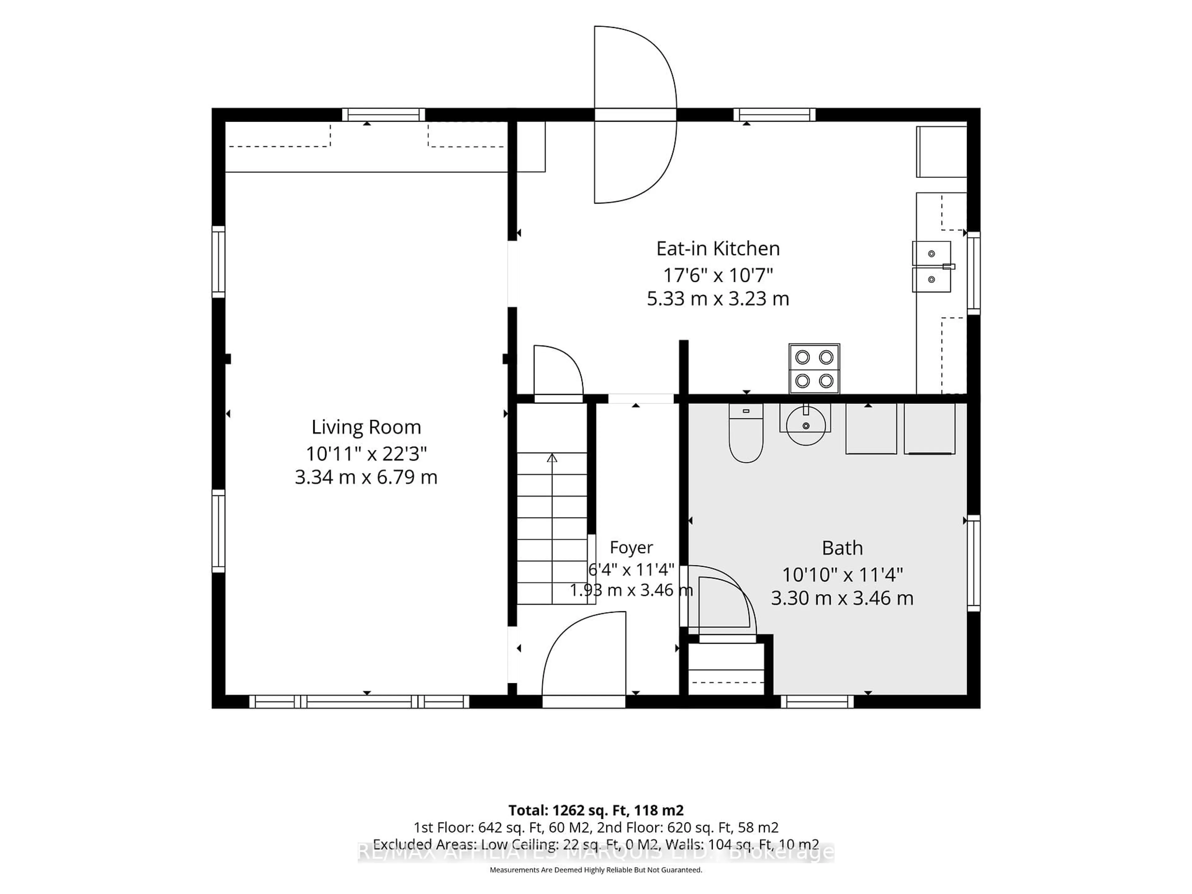 Floor plan for 83 Eleventh St, Cornwall Ontario K6H 2Y3