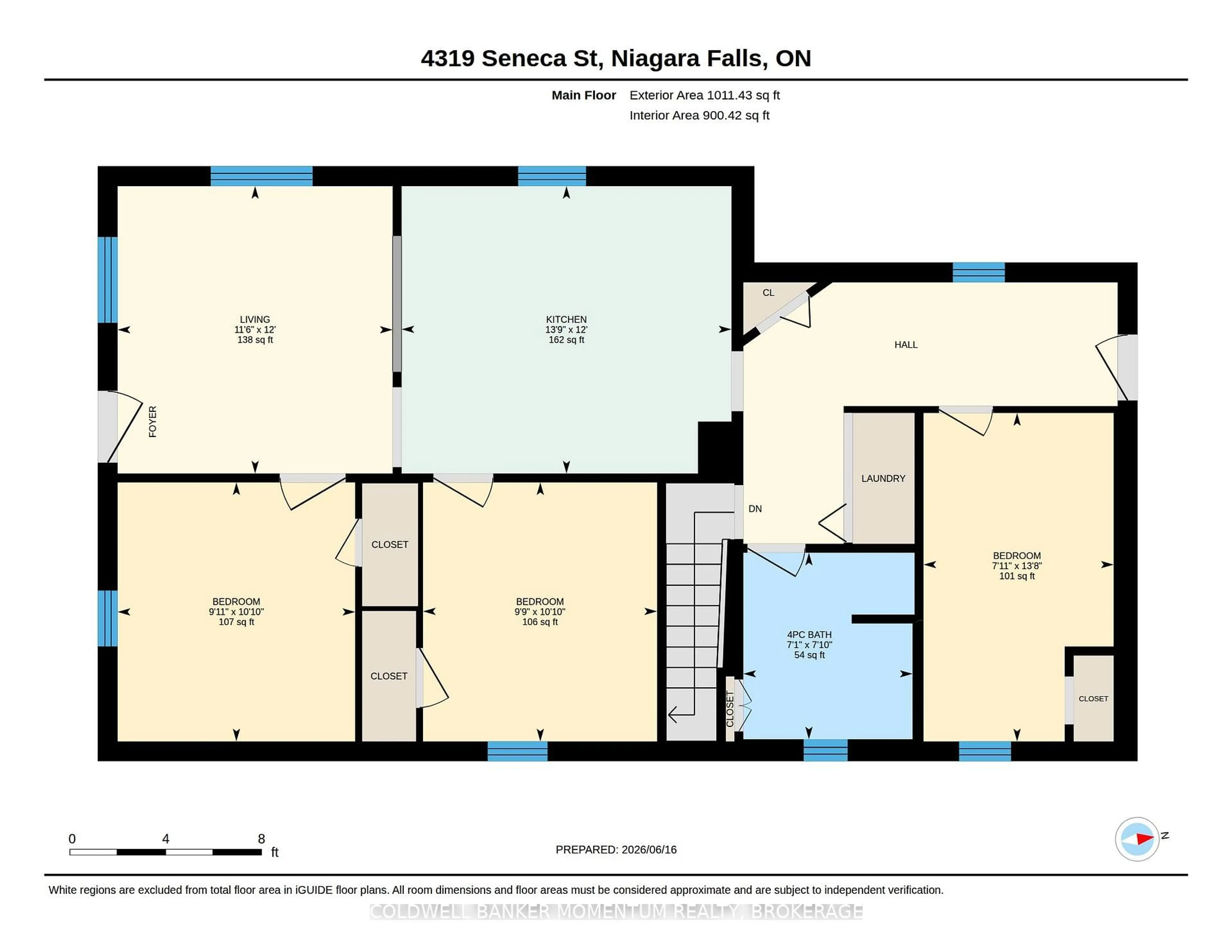 Floor plan for 4319 Seneca St, Niagara Falls Ontario L2E 1G5