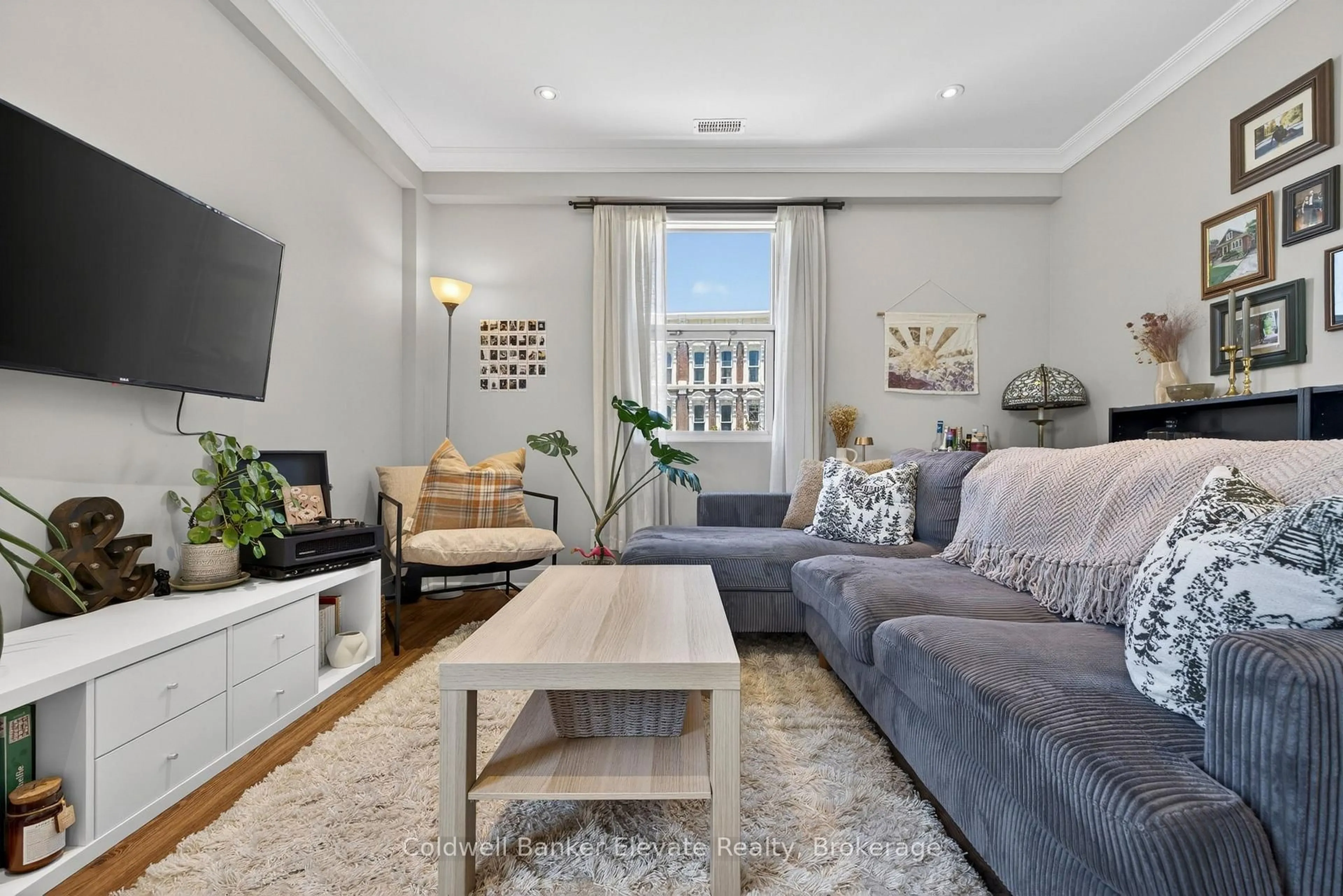 Living room with furniture, unknown for 2 King St #205, Hamilton Ontario L9H 6Z1