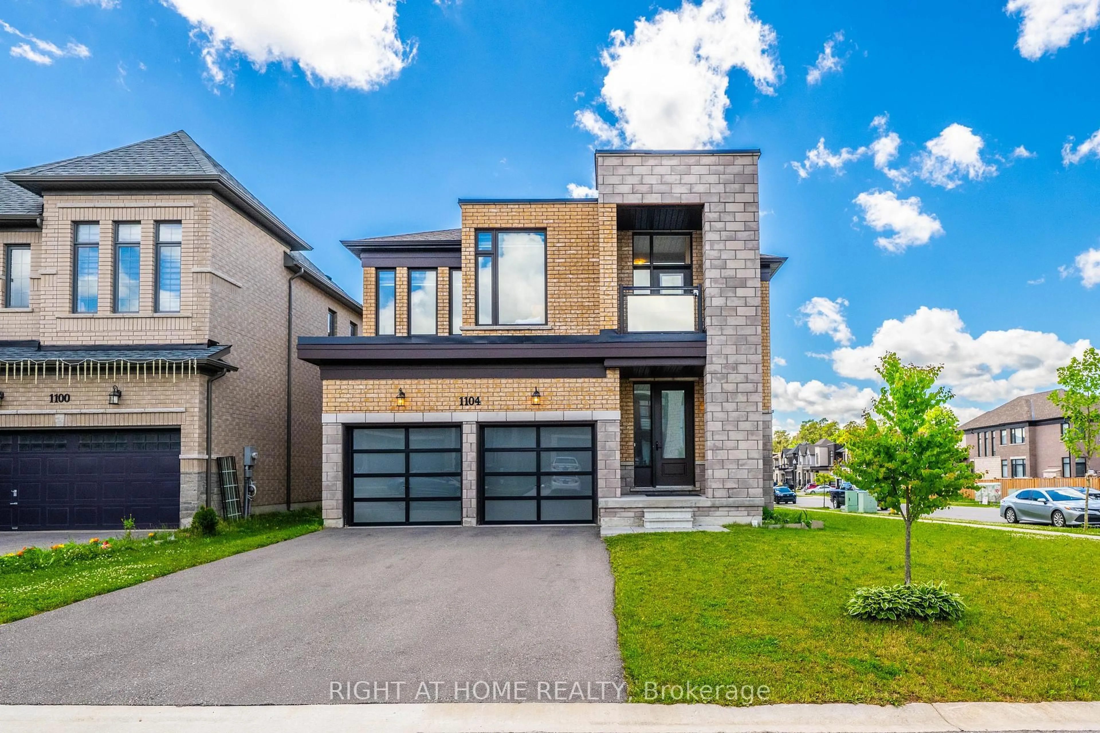 Home with brick exterior material, street for 1104 Edinburgh Dr, Woodstock Ontario N4T 0M2