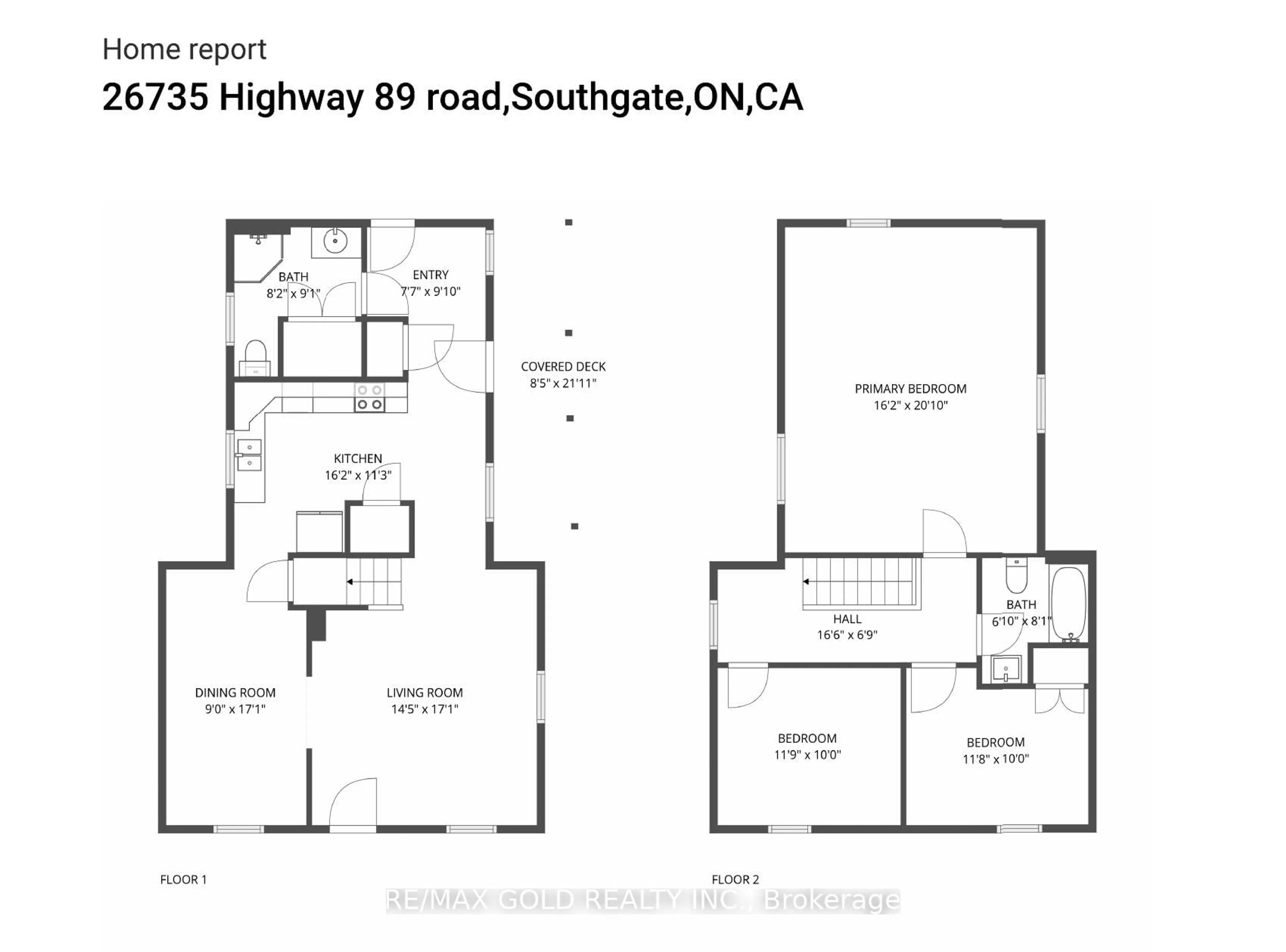 Floor plan for 26735 Highway 89 Highway, Southgate Ontario N0C 1B0