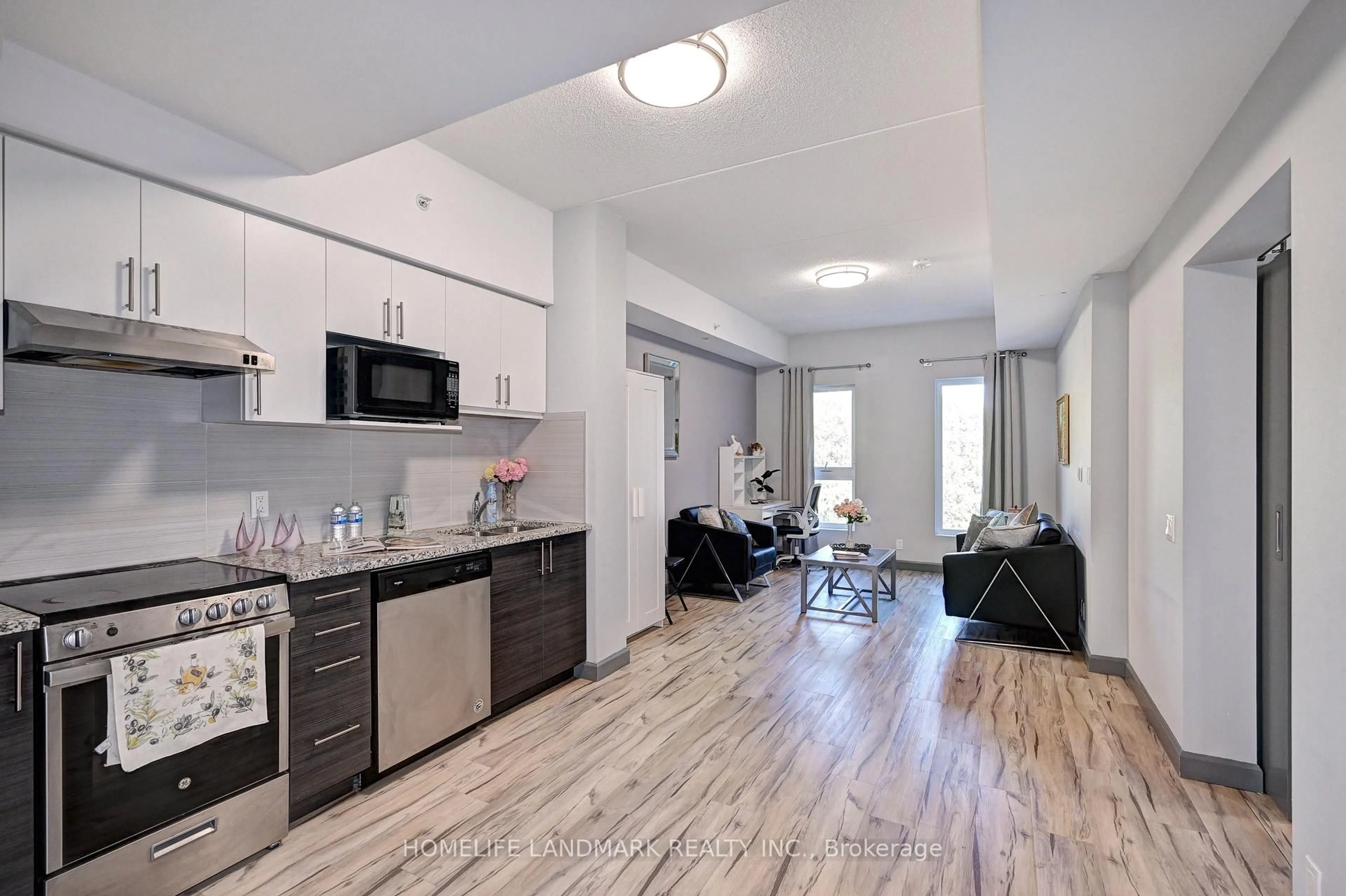 Open concept kitchen, unknown for 77 Leland St #301, Hamilton Ontario L8S 3A1