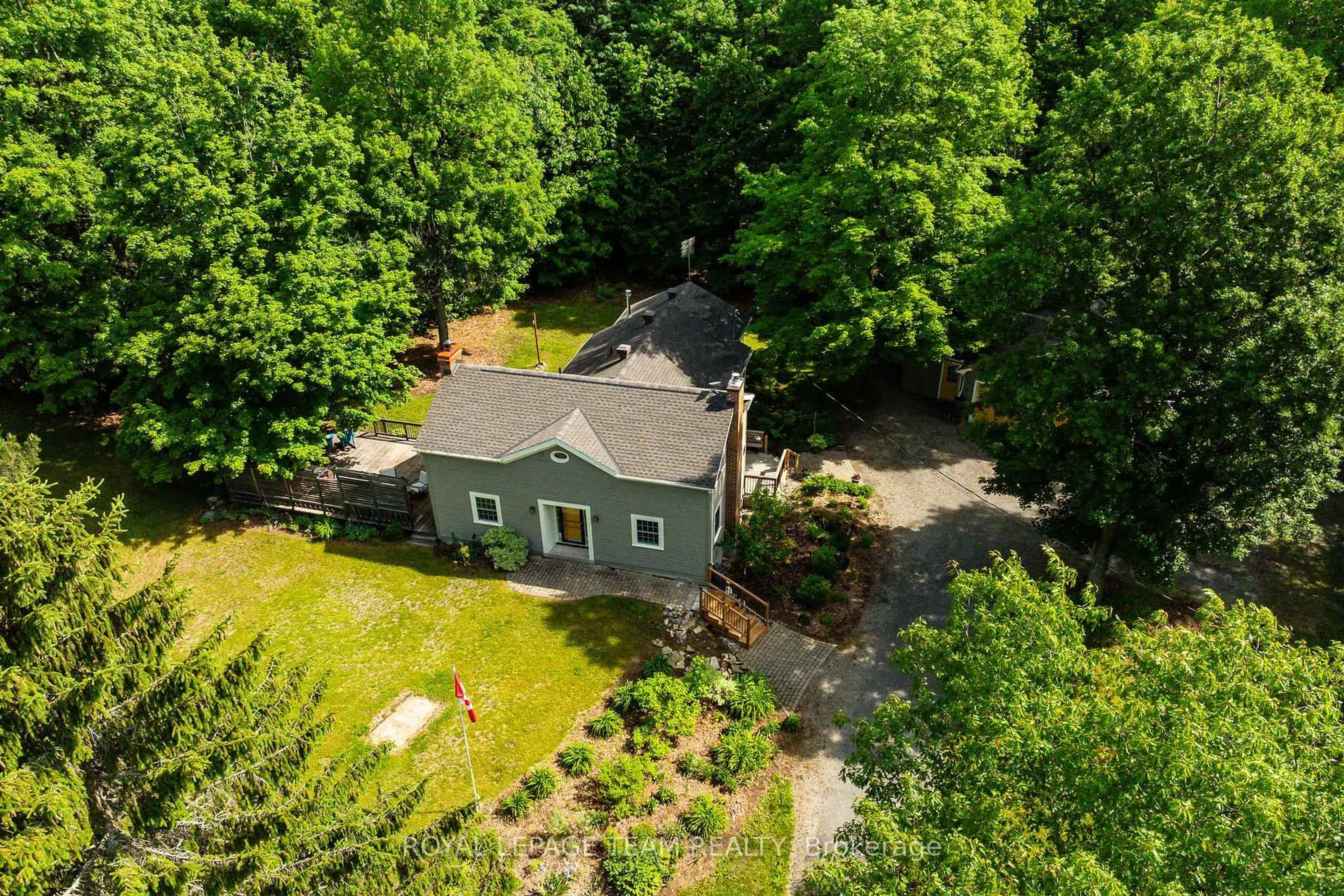 A pic from outside/outdoor area/front of a property/back of a property/a pic from drone, forest/trees view for 373 Craig Rd, North Grenville Ontario K0G 1S0