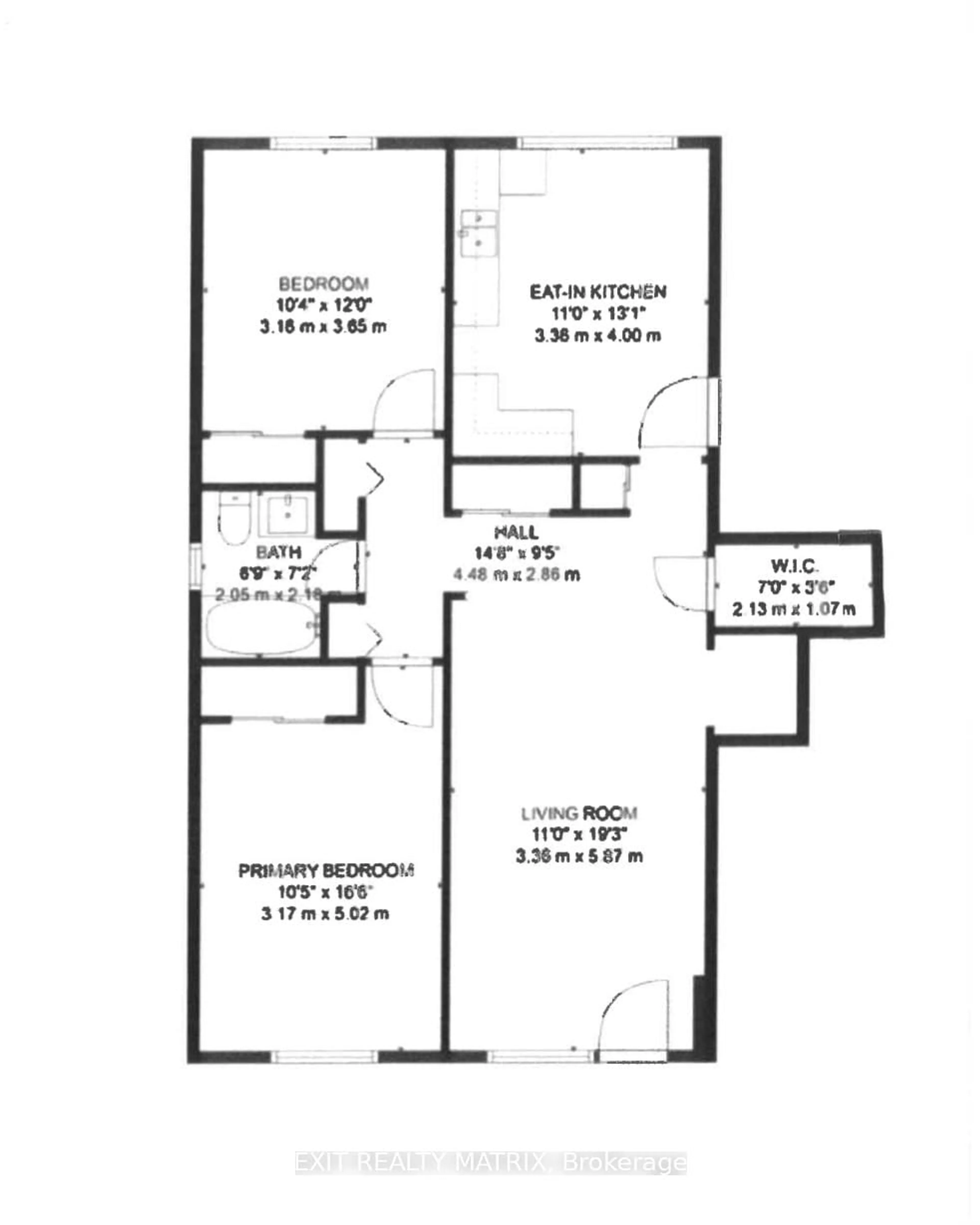 Floor plan for 960 Cartier Blvd #8, Hawkesbury Ontario K6A 1W7