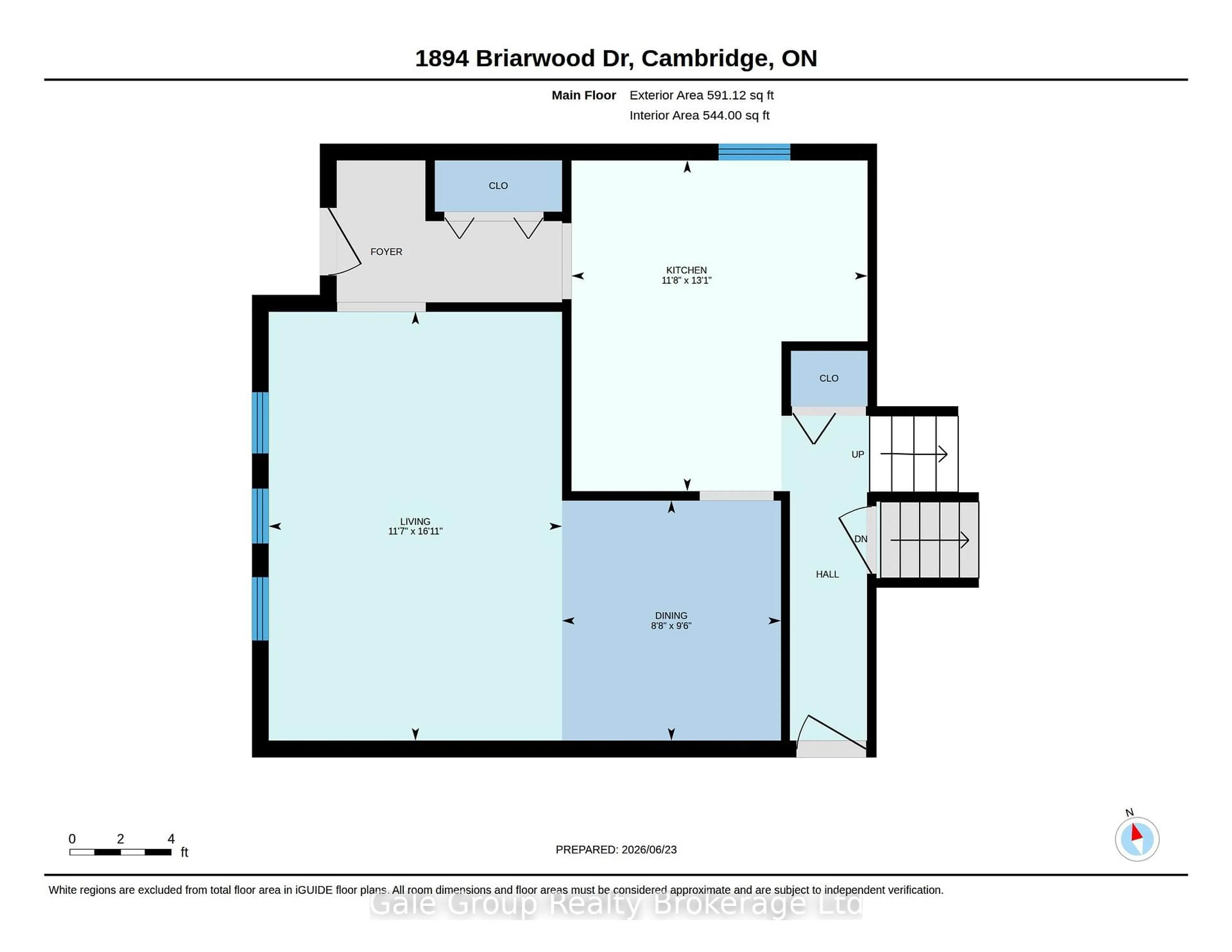 Floor plan for 1894 Briarwood Dr, Cambridge Ontario N3H 5A7