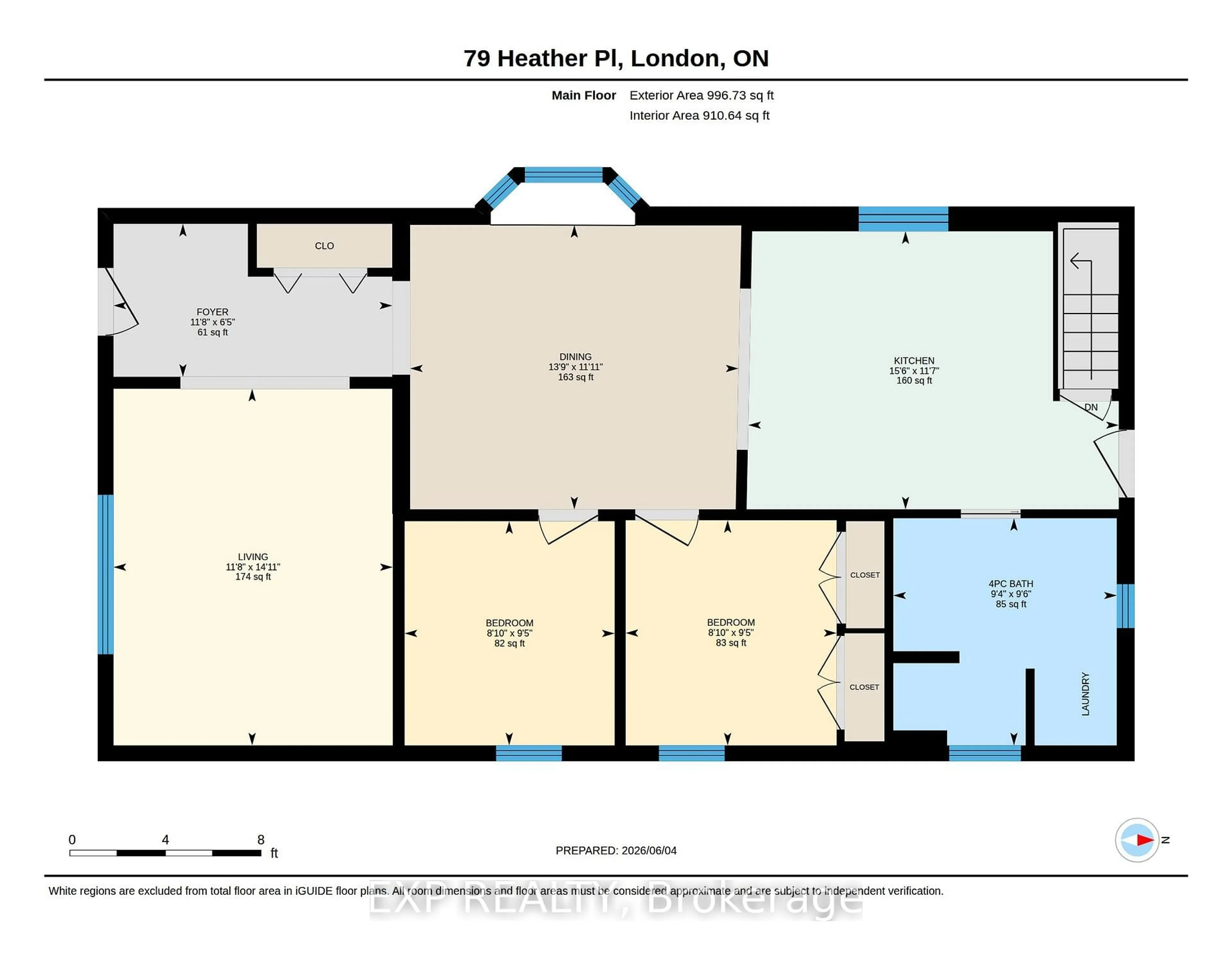 Floor plan for 79 Heather Pl, London East Ontario N5W 4L6