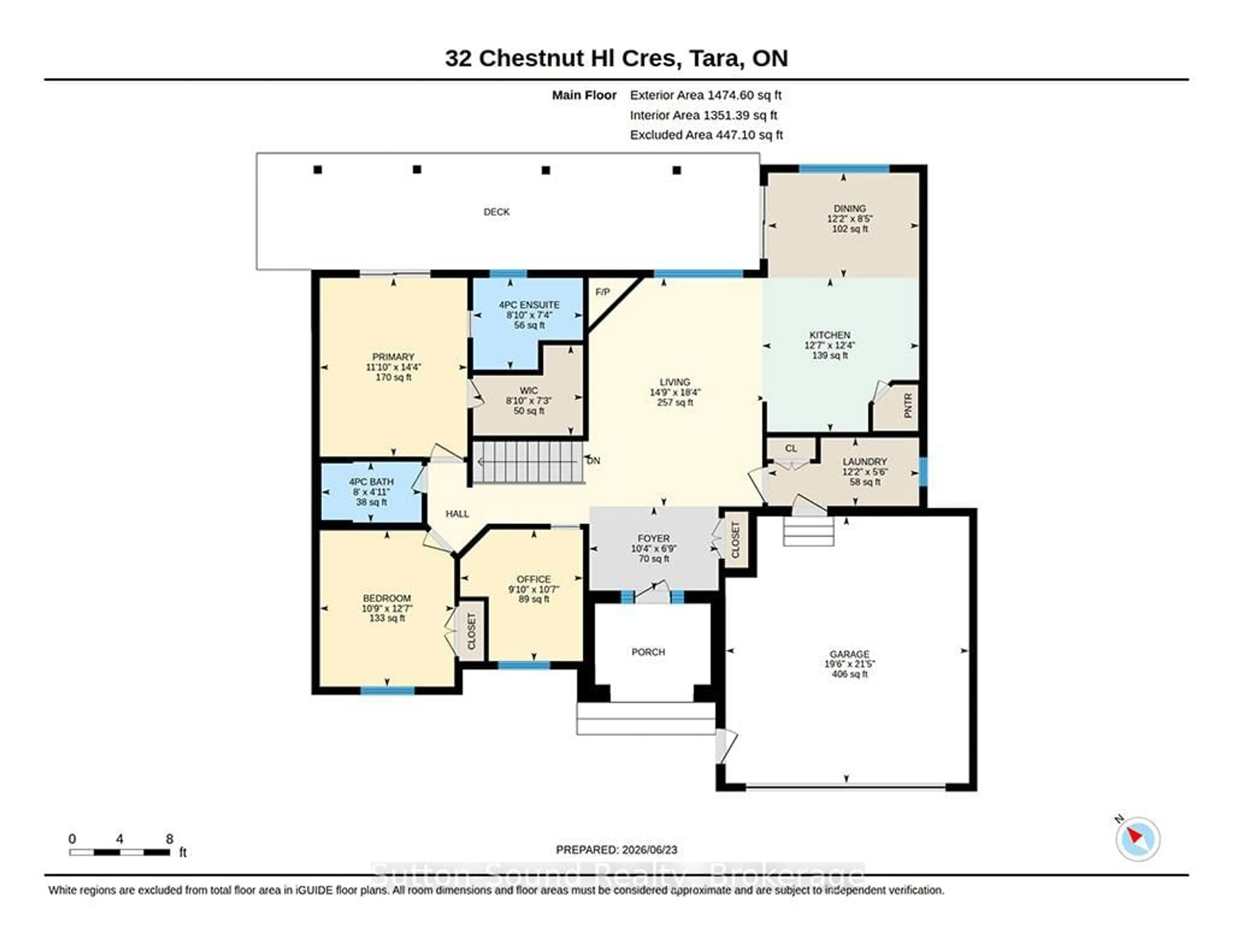Floor plan for 32 Chestnut Hill Cres, Arran-Elderslie Ontario N0H 2N0