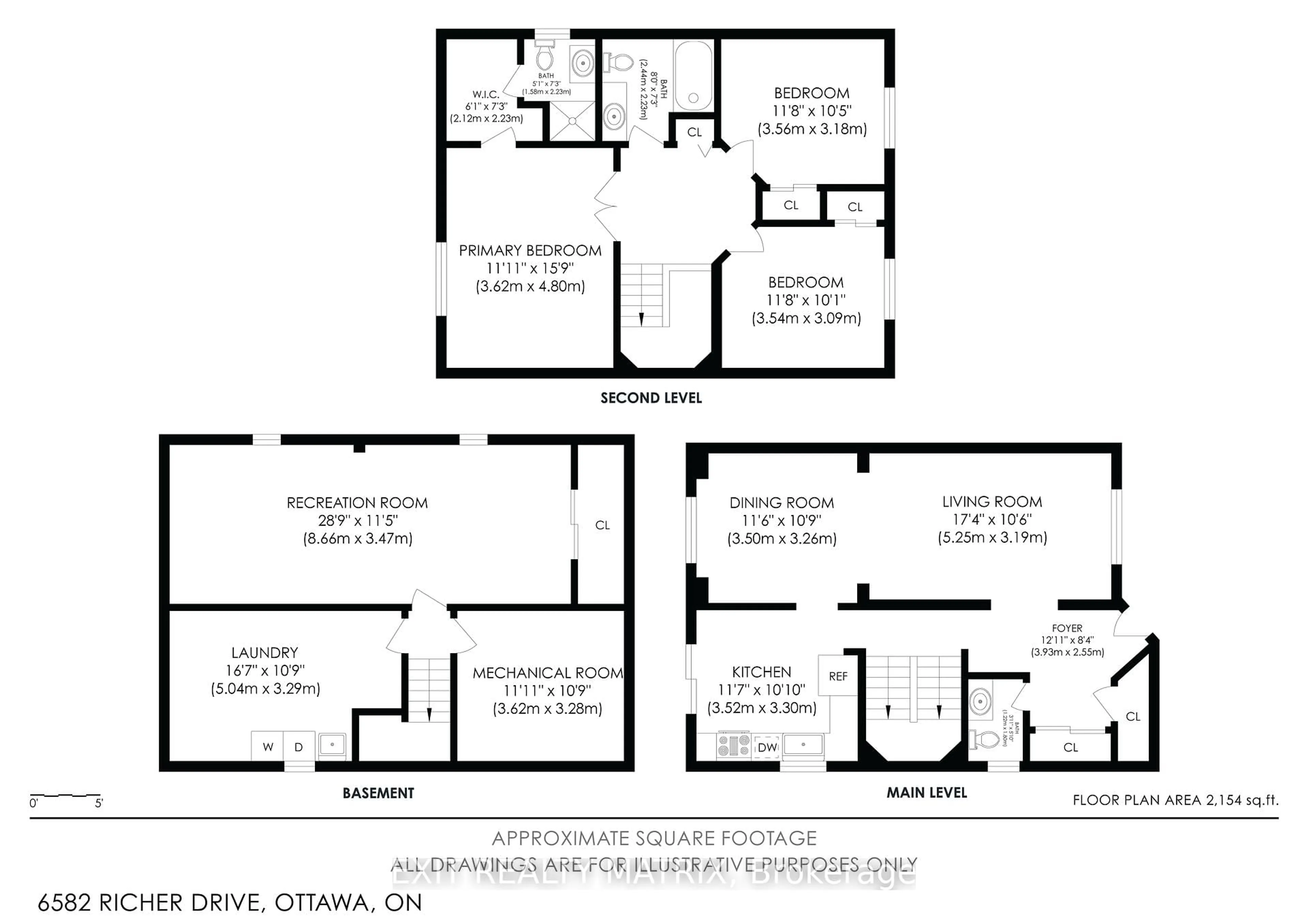 Floor plan for 6582 Richer Dr, Ottawa Ontario K1C 3G4