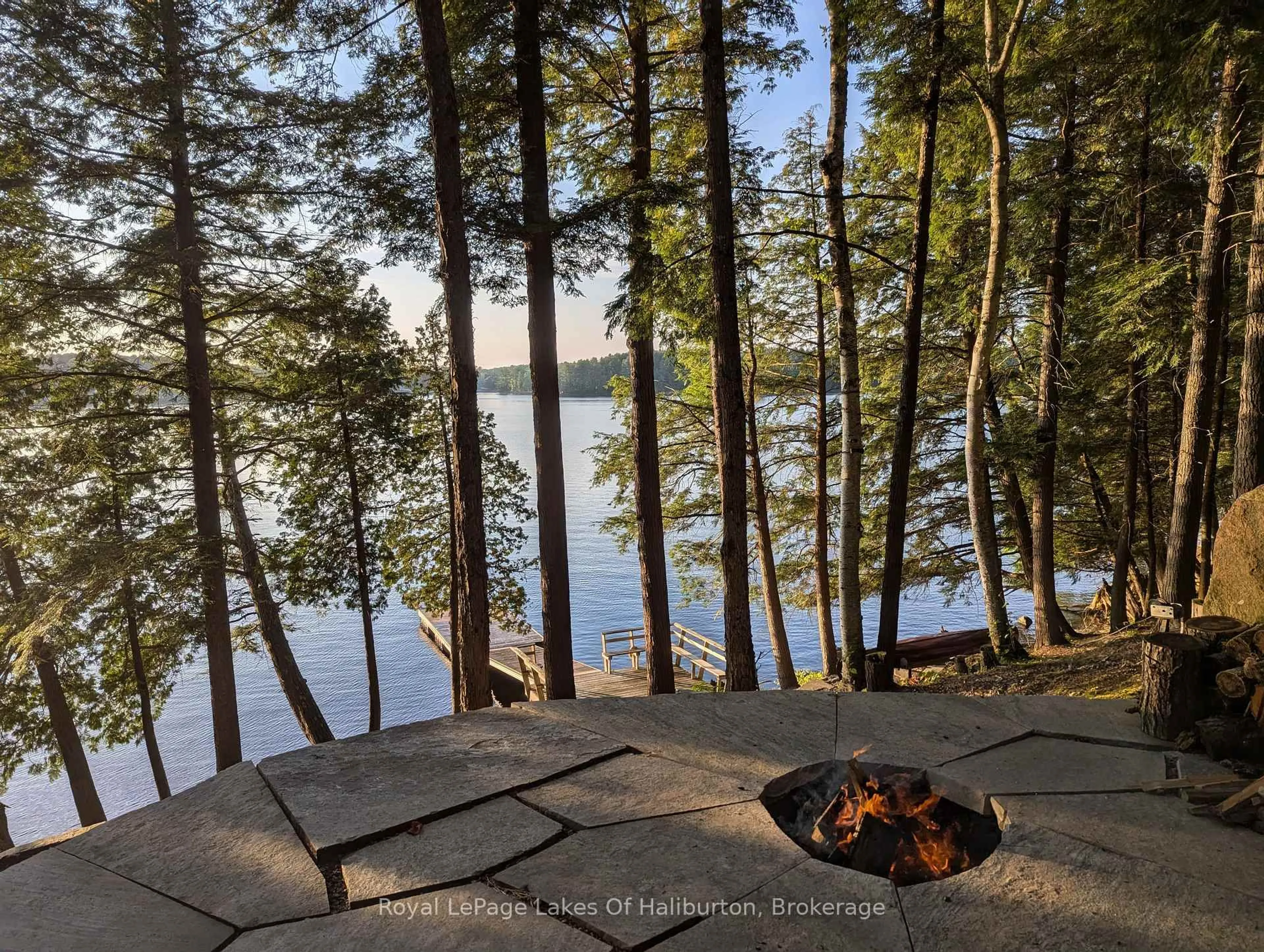 Patio, water/lake/river/ocean view for 1330 Kushog Lake Rd, Algonquin Highlands Ontario K0M 1S0