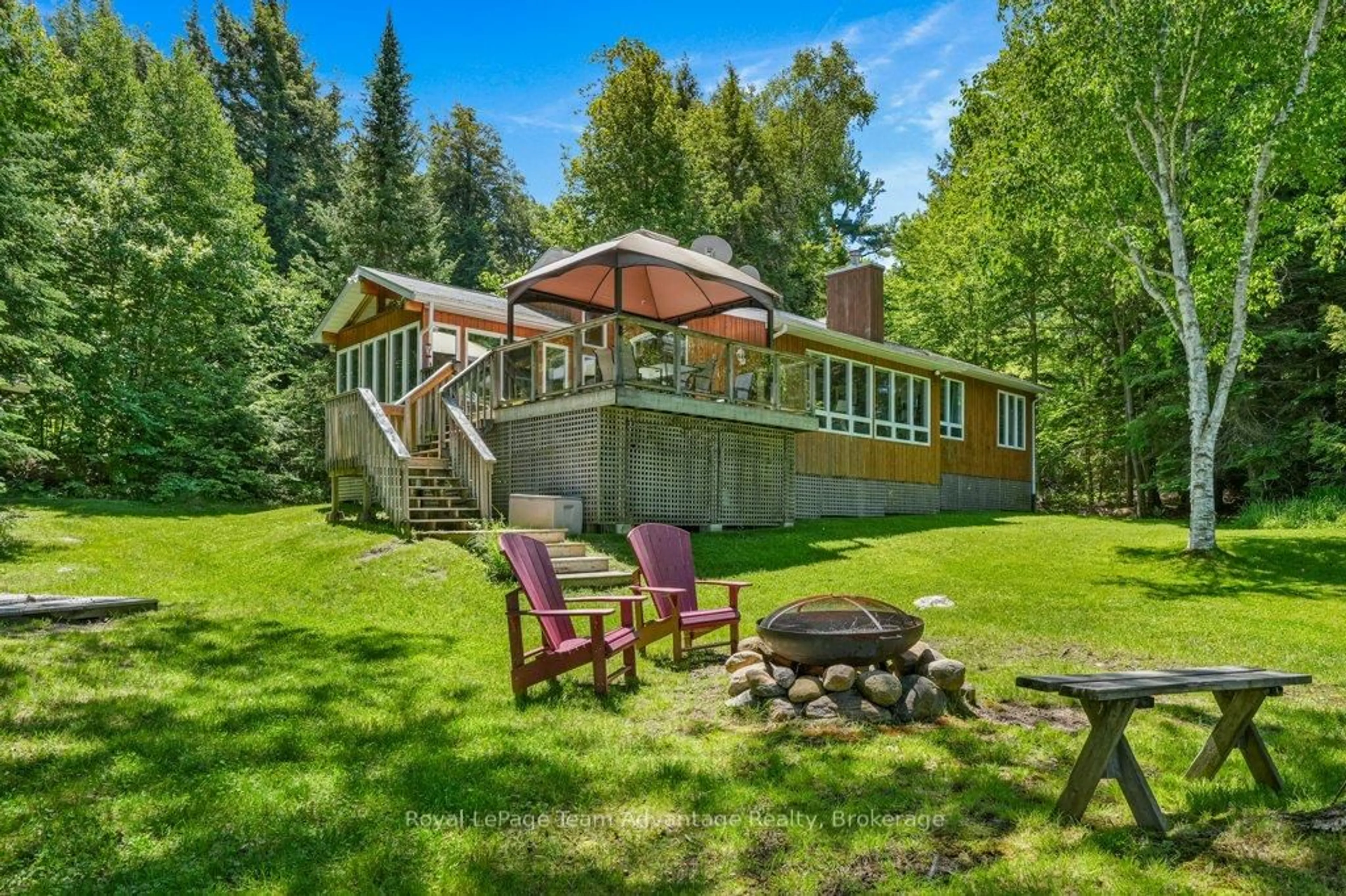 Patio, water/lake/river/ocean view for 25 Island 20C, Carling Ontario P0G 1G0