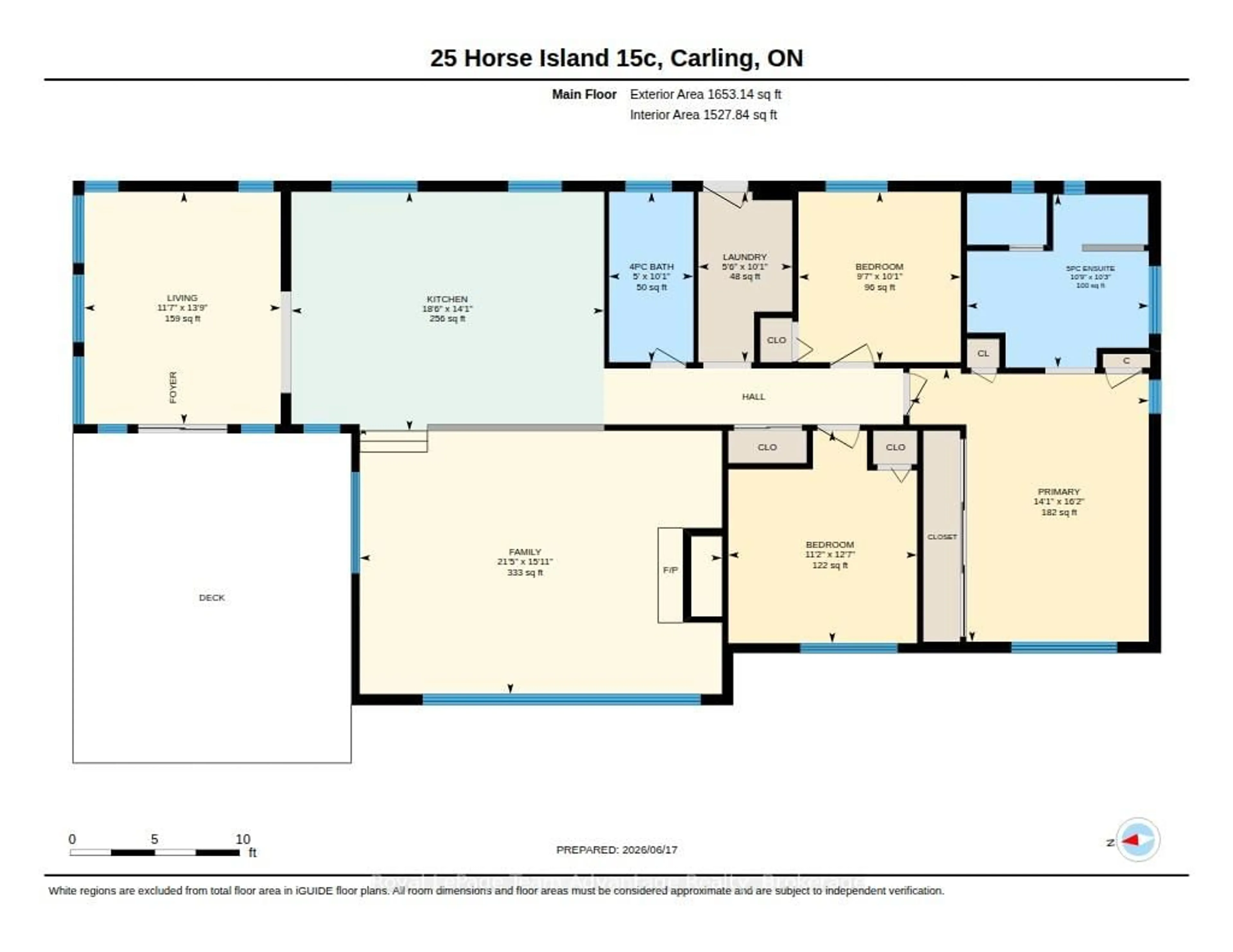 Floor plan for 25 Island 20C, Carling Ontario P0G 1G0