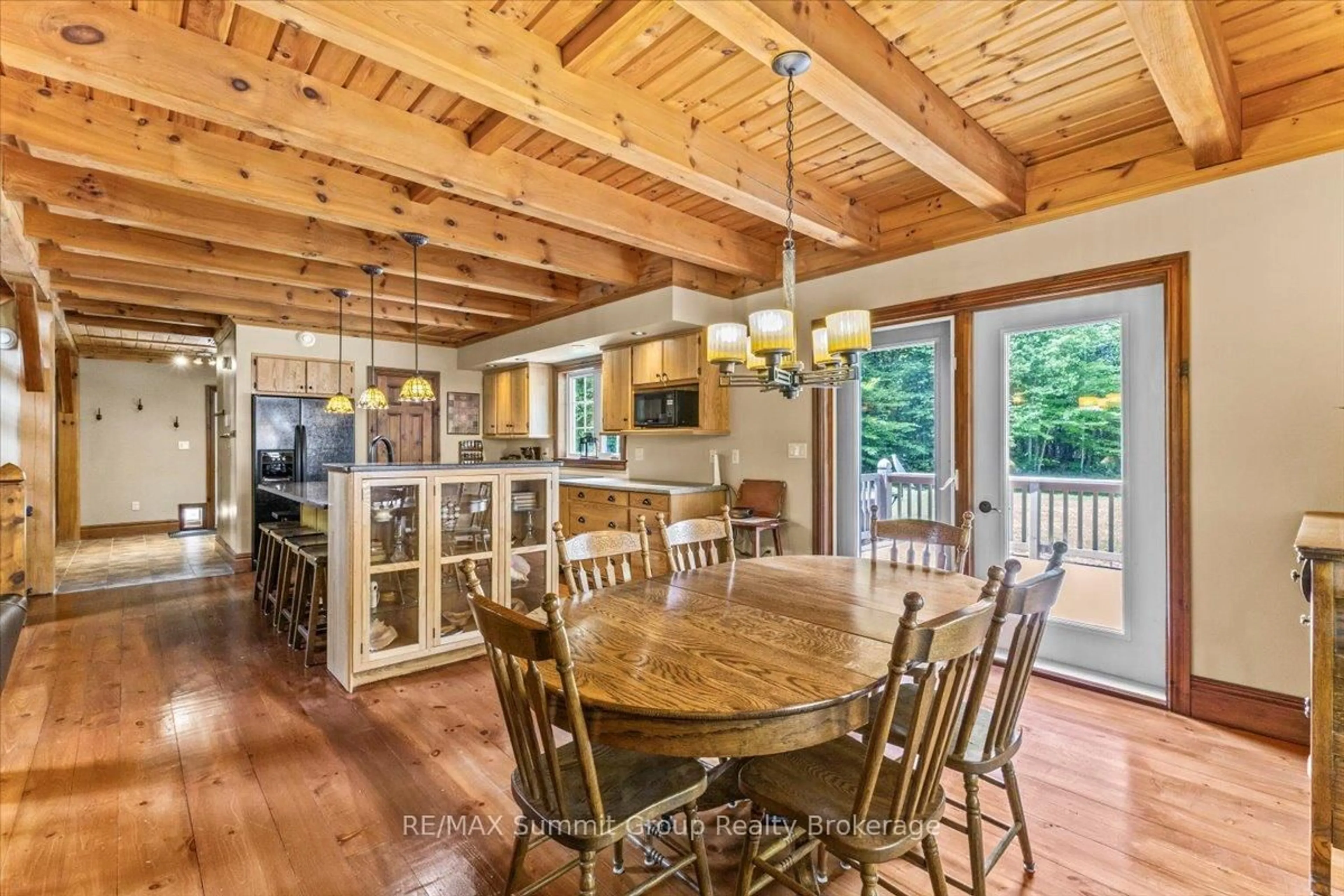 Open concept kitchen, wood/laminate floor for 455504 CONCESSION 3B, Chatsworth Ontario N0H 1R0