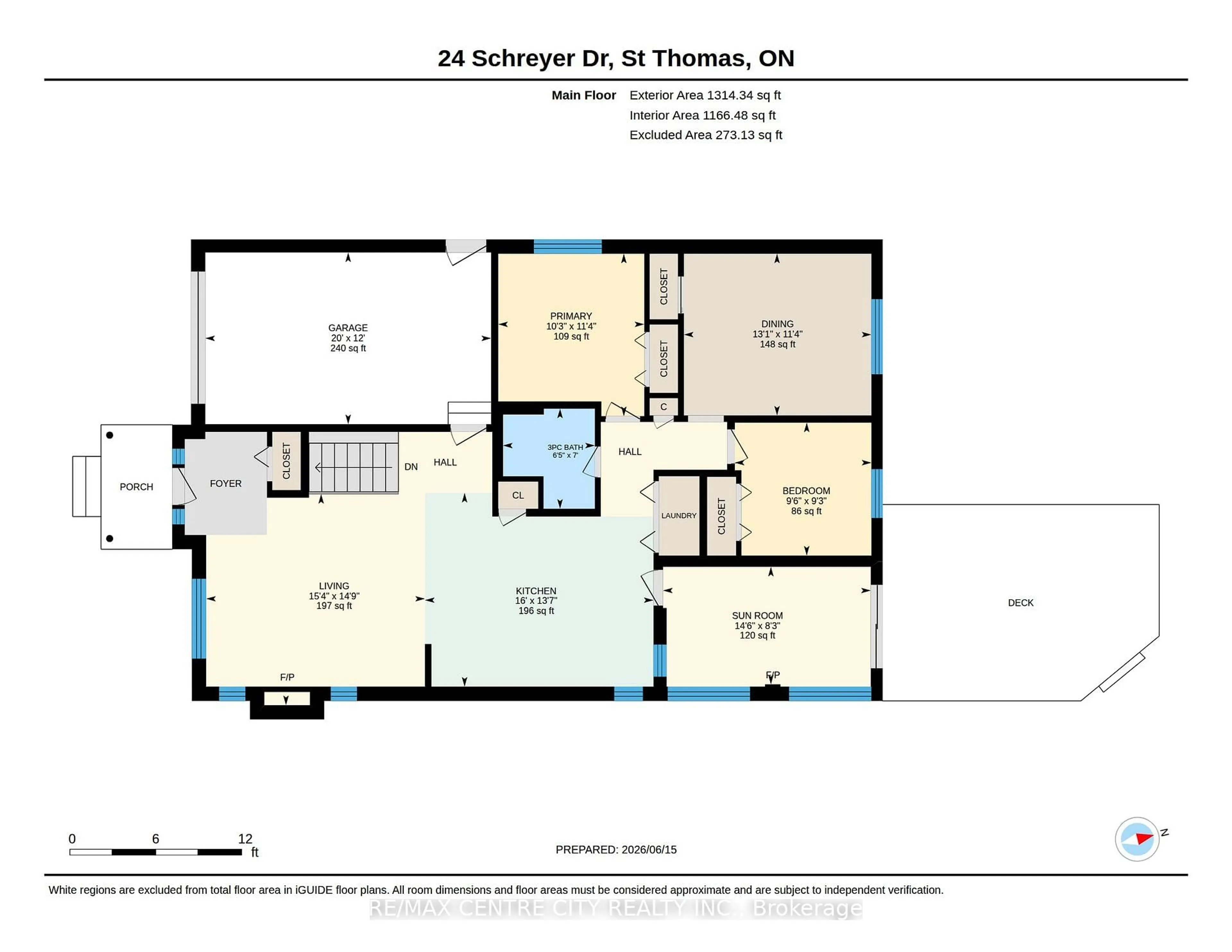 Floor plan for 24 Schreyer Dr, St. Thomas Ontario N5R 6E8