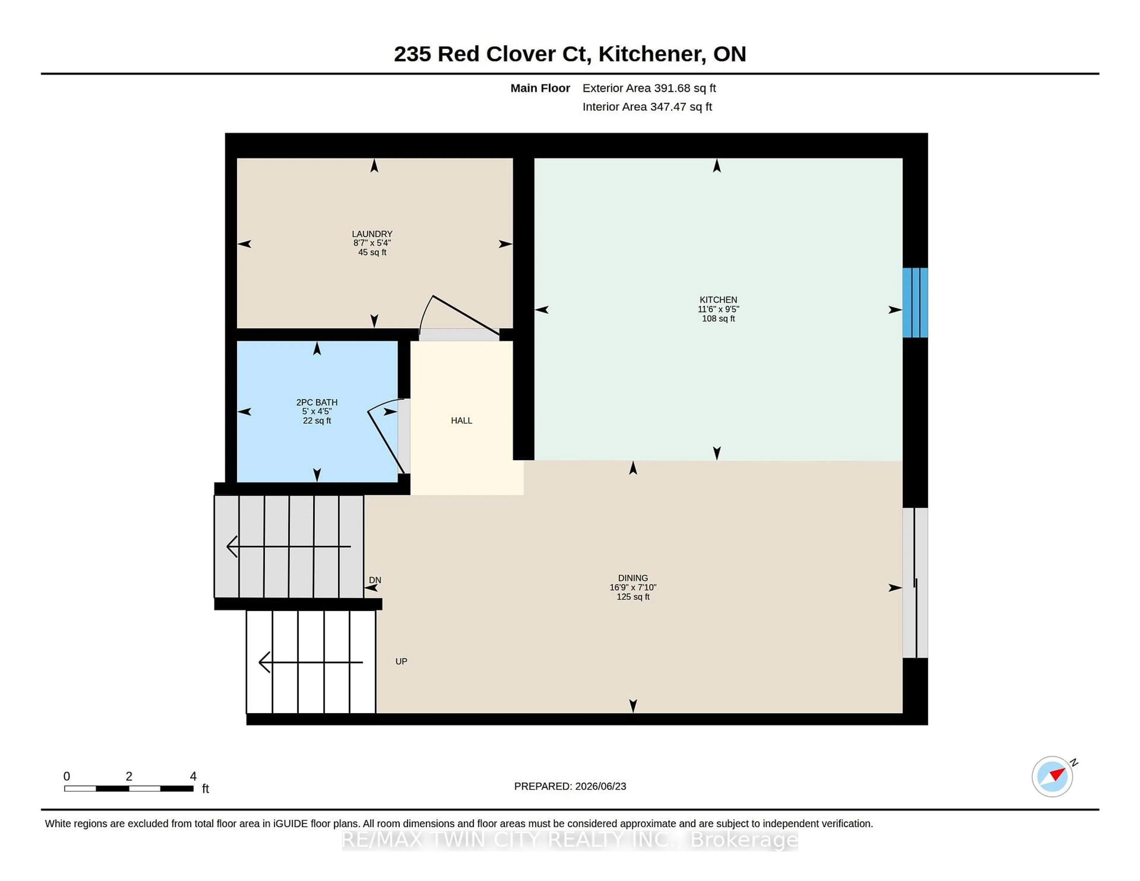Floor plan for 235 Red Clover Crt, Kitchener Ontario N2E 4J5