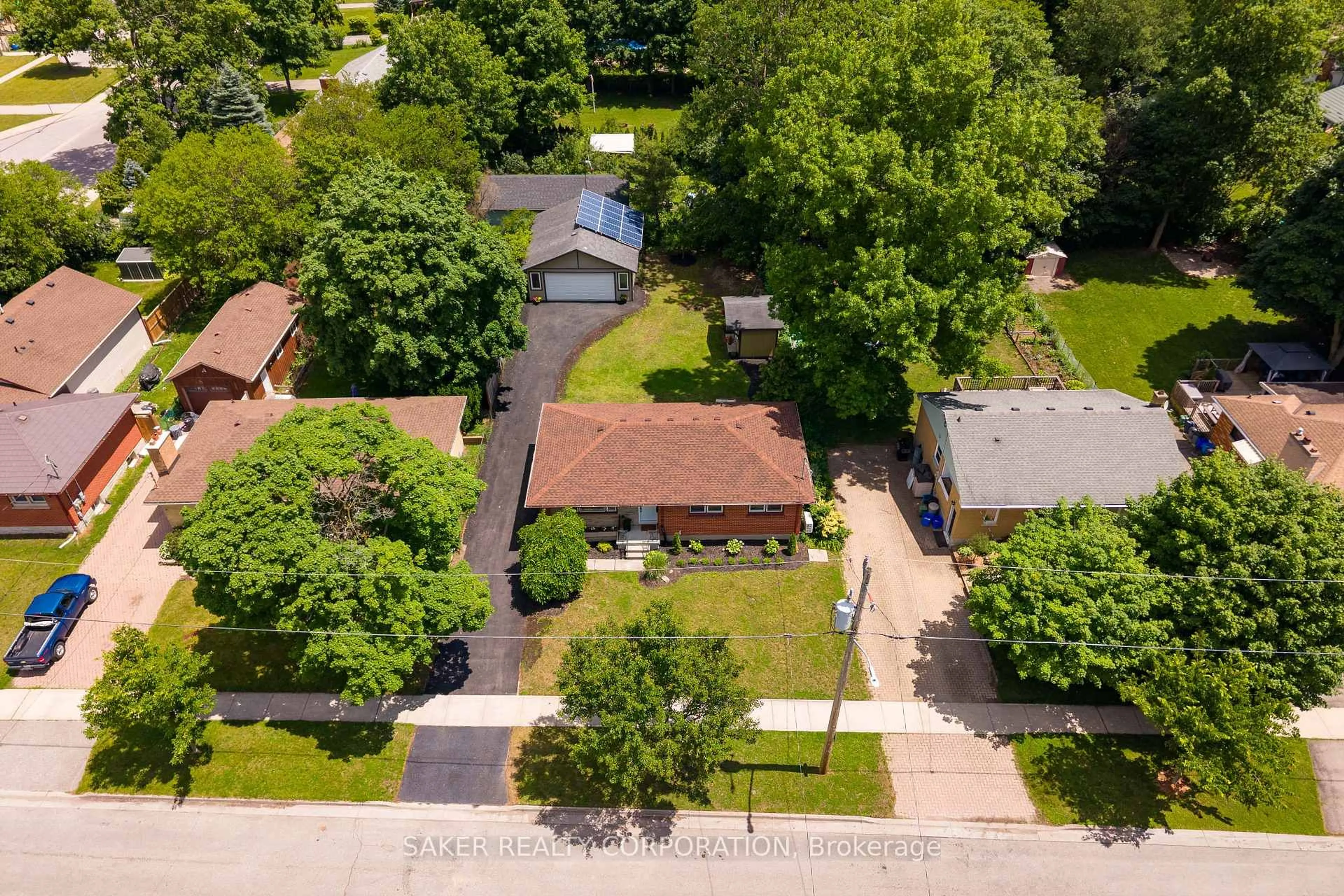 A pic from outside/outdoor area/front of a property/back of a property/a pic from drone, street for 96 Wethered St, London East Ontario N5Y 1H3