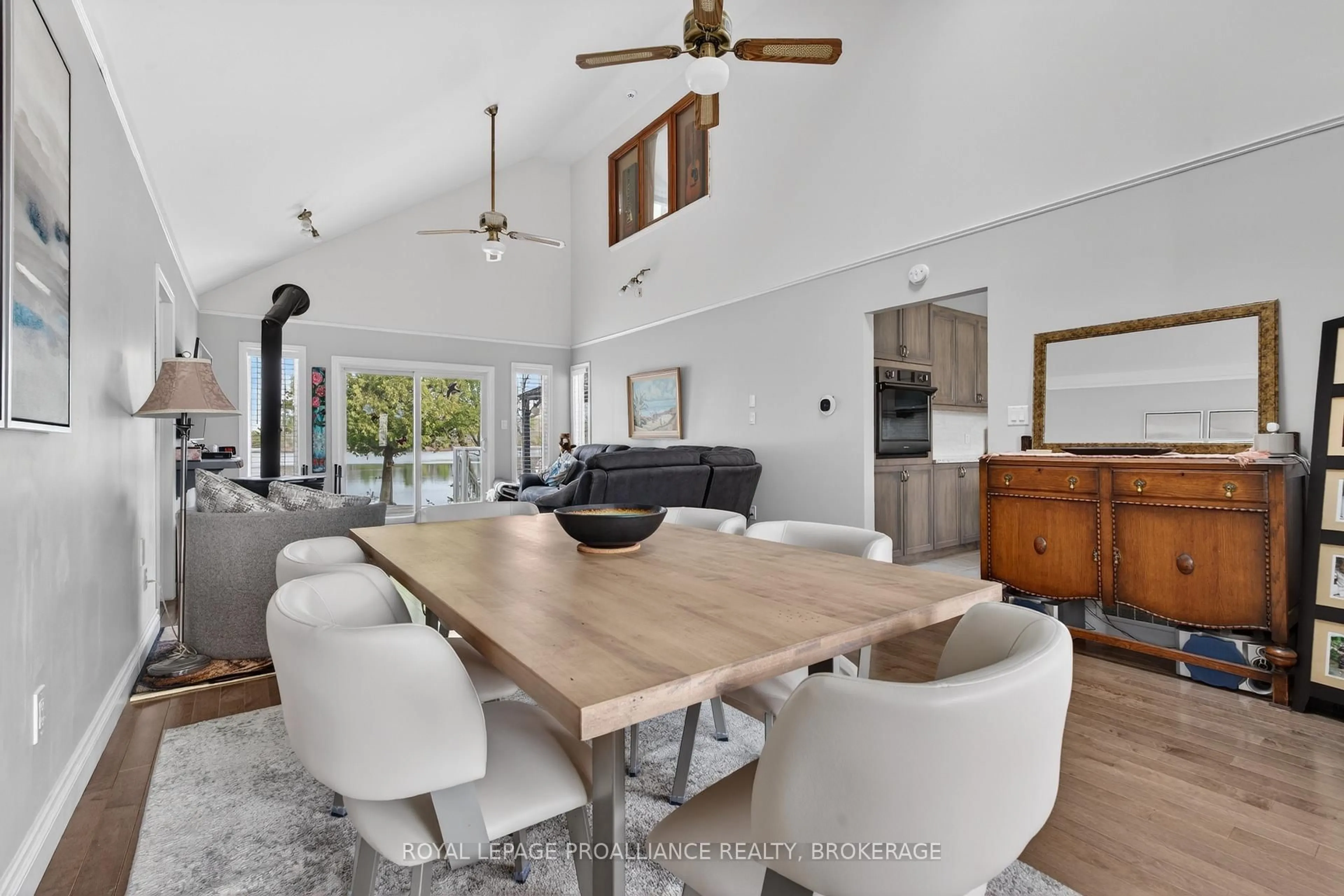 Dining room, wood/laminate floor for 4909 Alex Mclean Lane, Battersea Ontario K0H 1H0