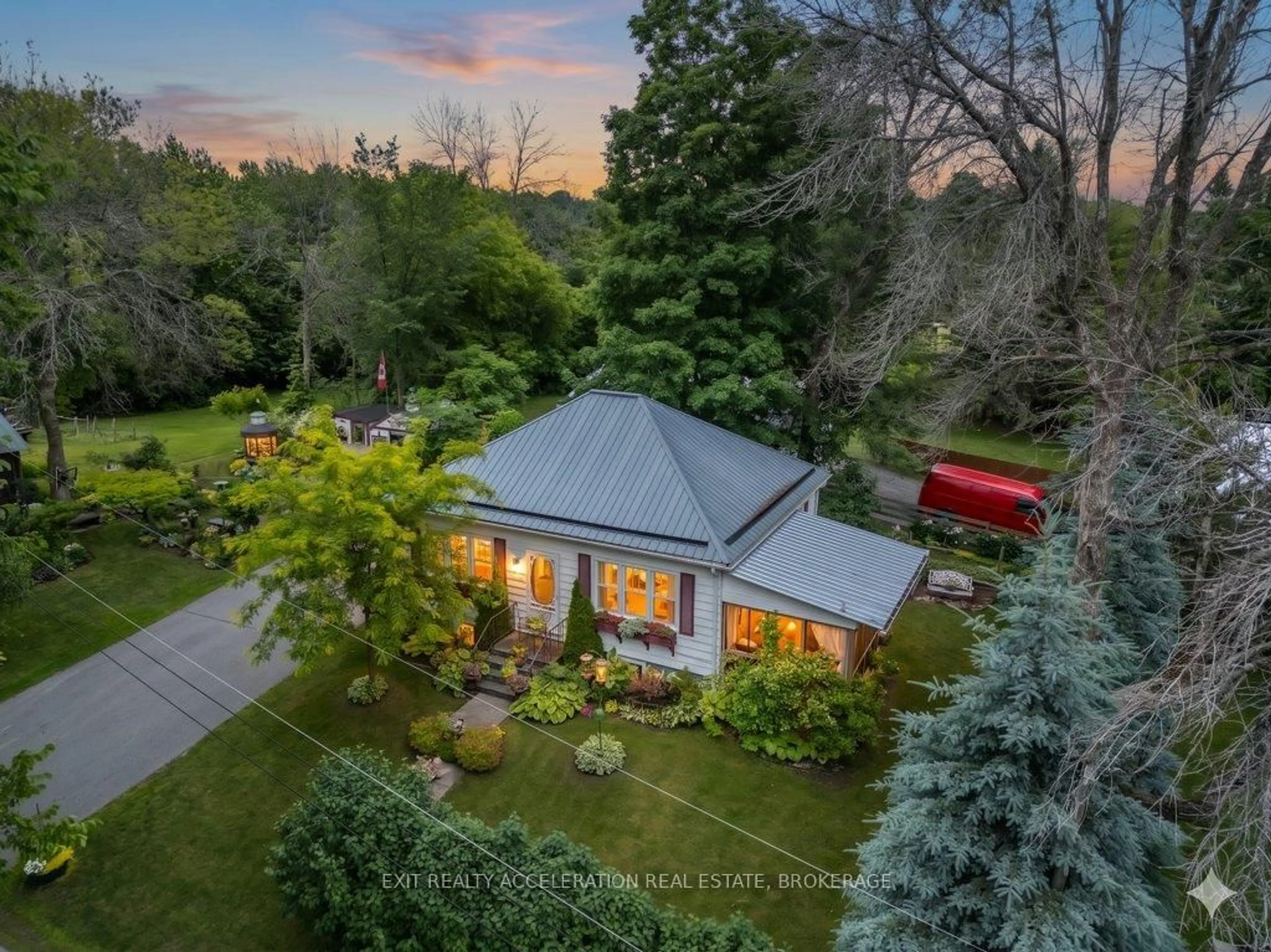 A pic from outside/outdoor area/front of a property/back of a property/a pic from drone, street for 8 Thomas St, Stone Mills Ontario K0K 2A0