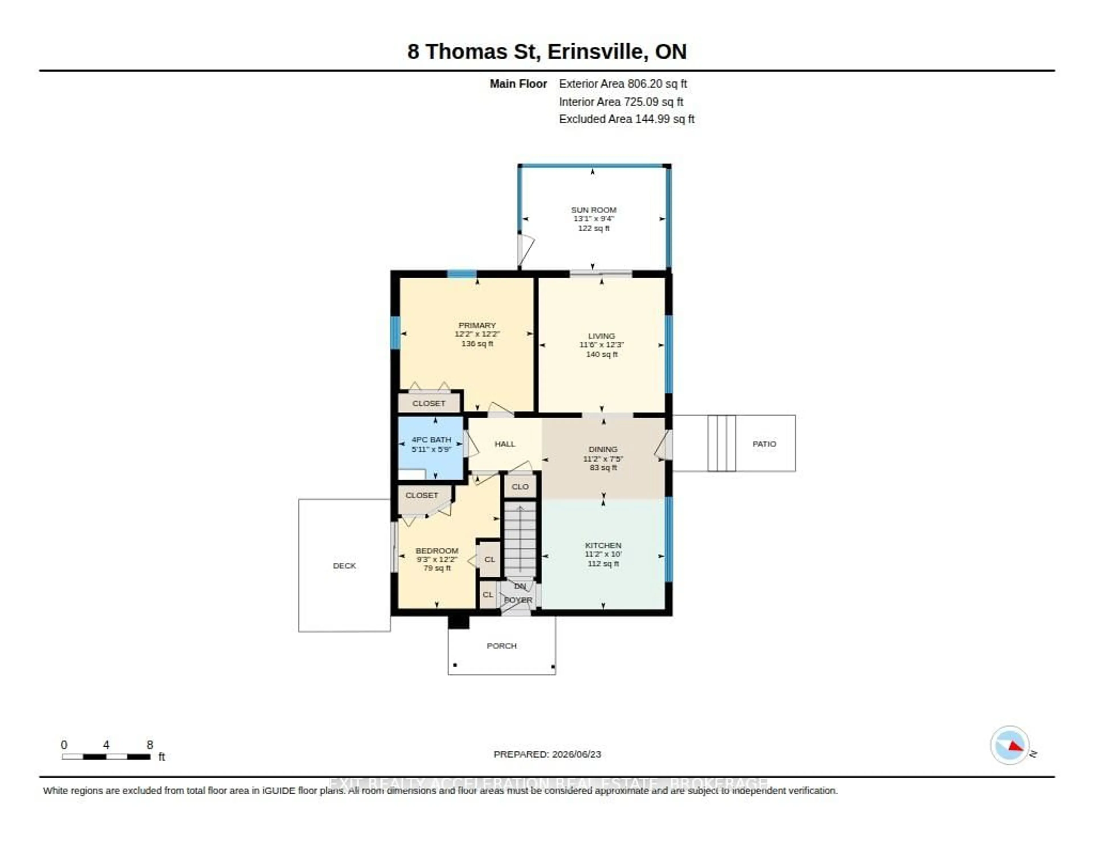 Floor plan for 8 Thomas St, Stone Mills Ontario K0K 2A0