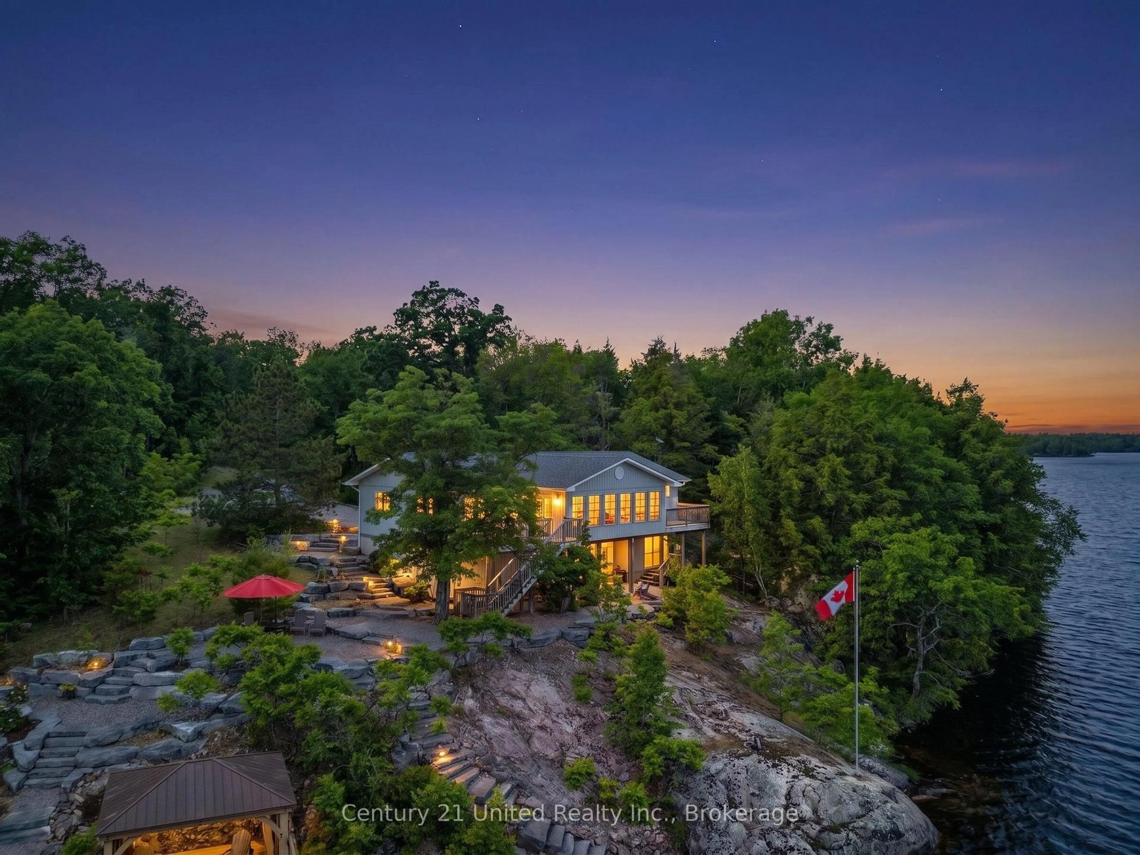 A pic from outside/outdoor area/front of a property/back of a property/a pic from drone, unknown for 36 Fire Route 141, Trent Lakes Ontario K0L 1J0